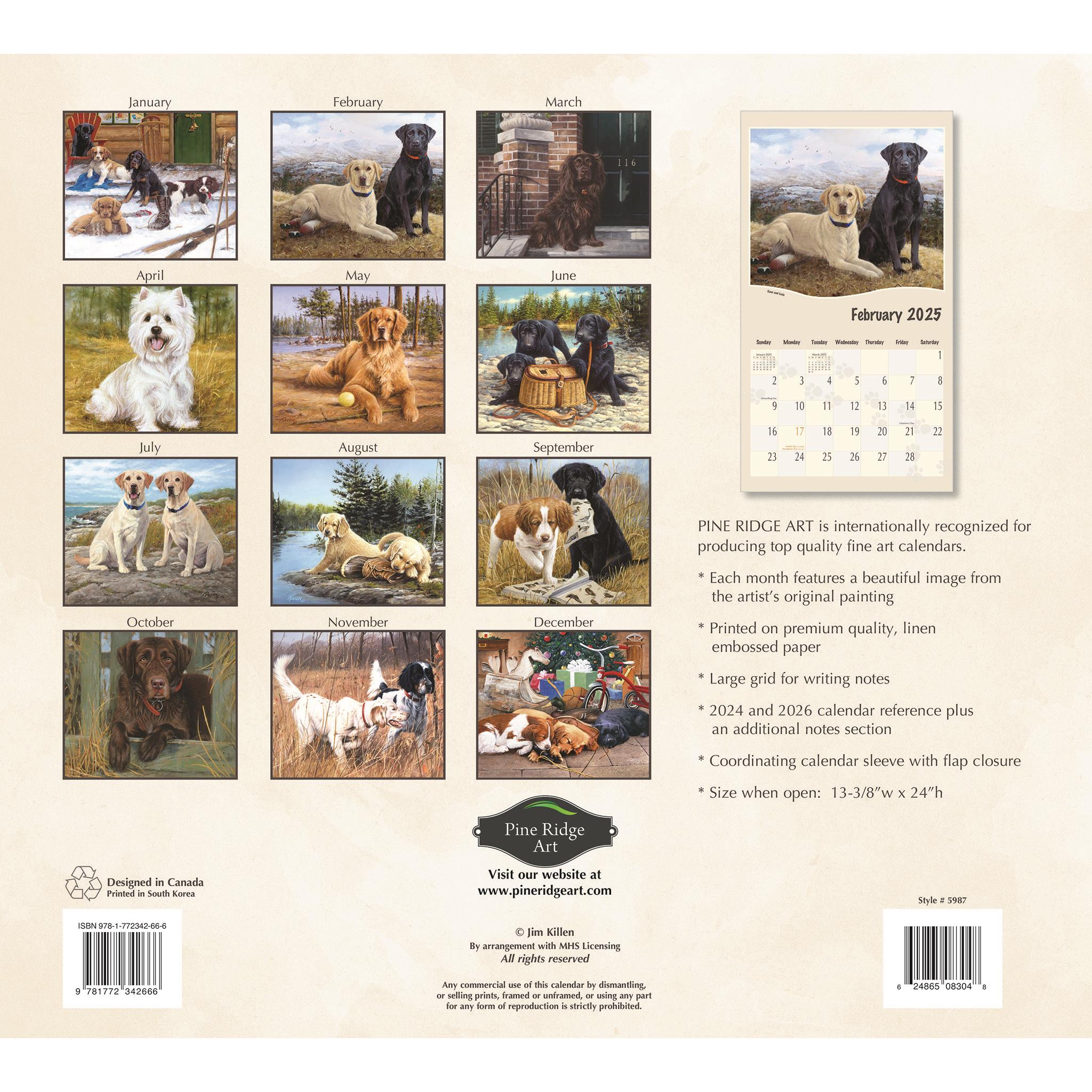 Must Love Dogs Wall 2025 Calendar - Online Exclusive