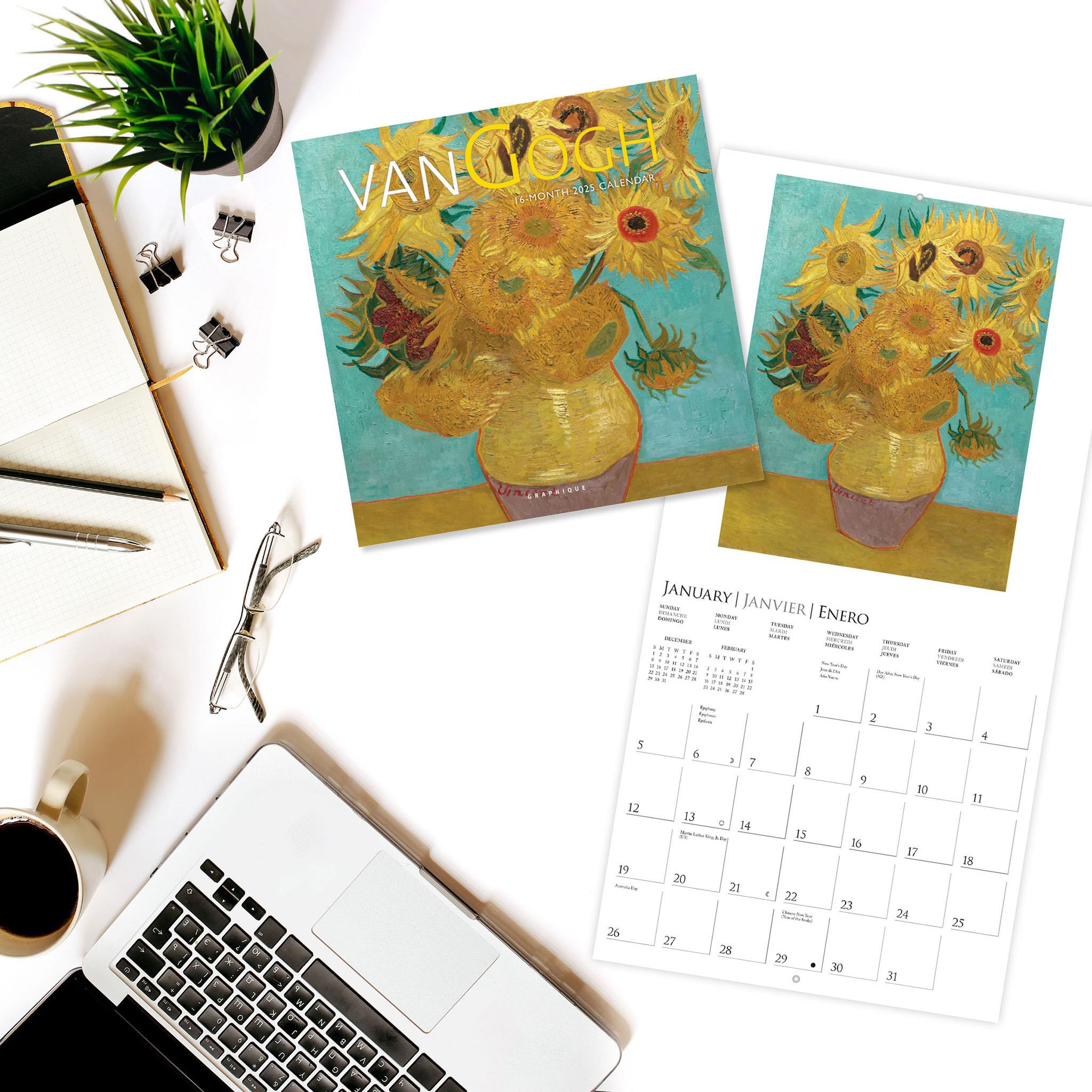 Van Gogh Wall 2025 Calendar