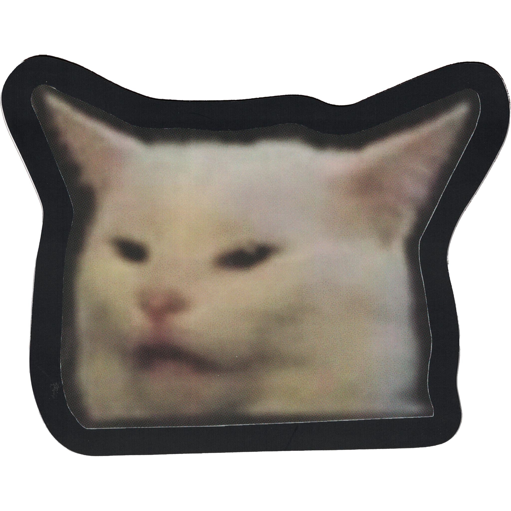 Smudge Cat Meme Vinyl Sticker