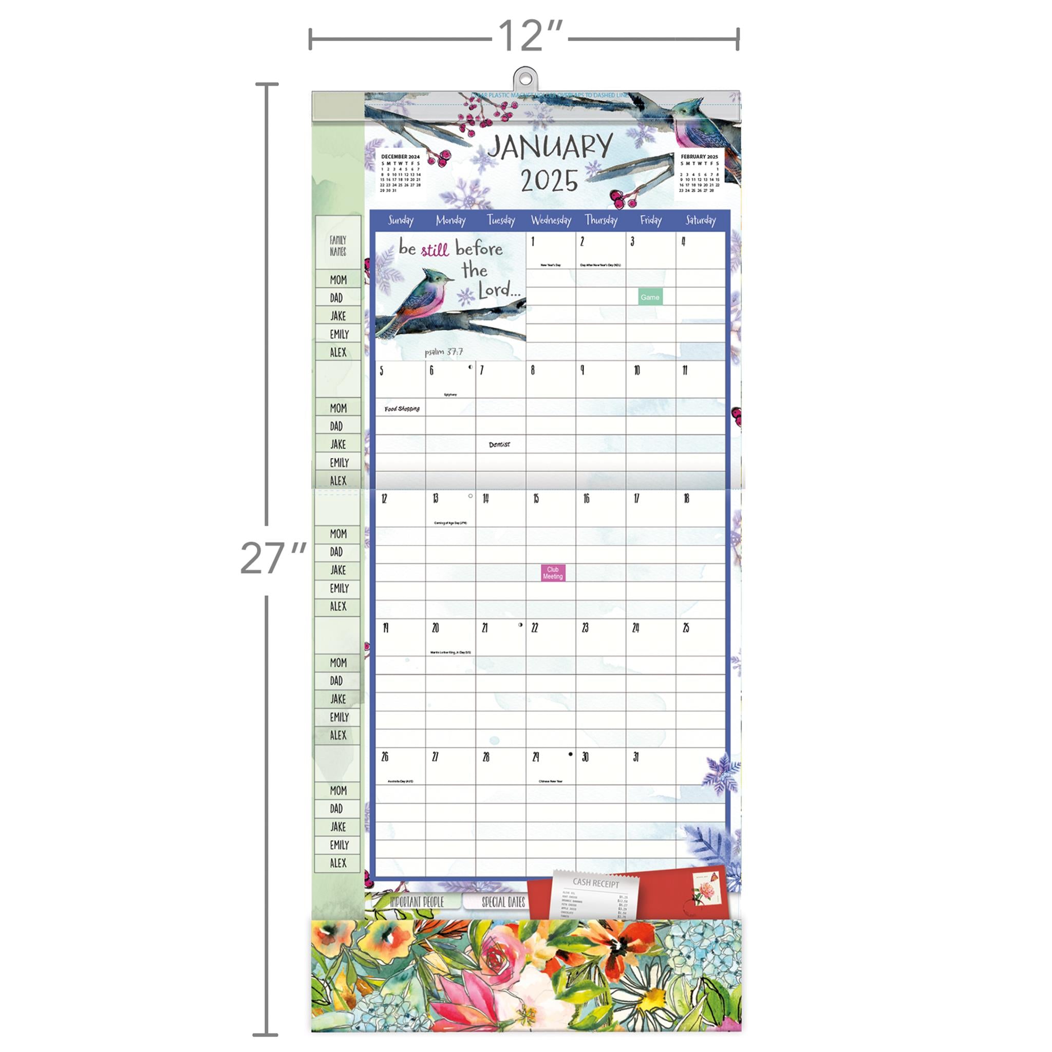 Multiple Blessings Plan It Wall 2025 Calendar - Online Exclusive