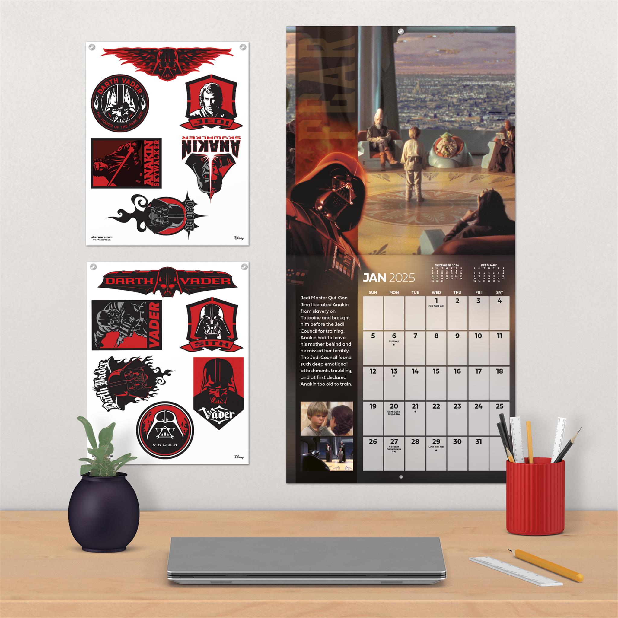 Star Wars Collectors Edition Wall 2025 Calendar