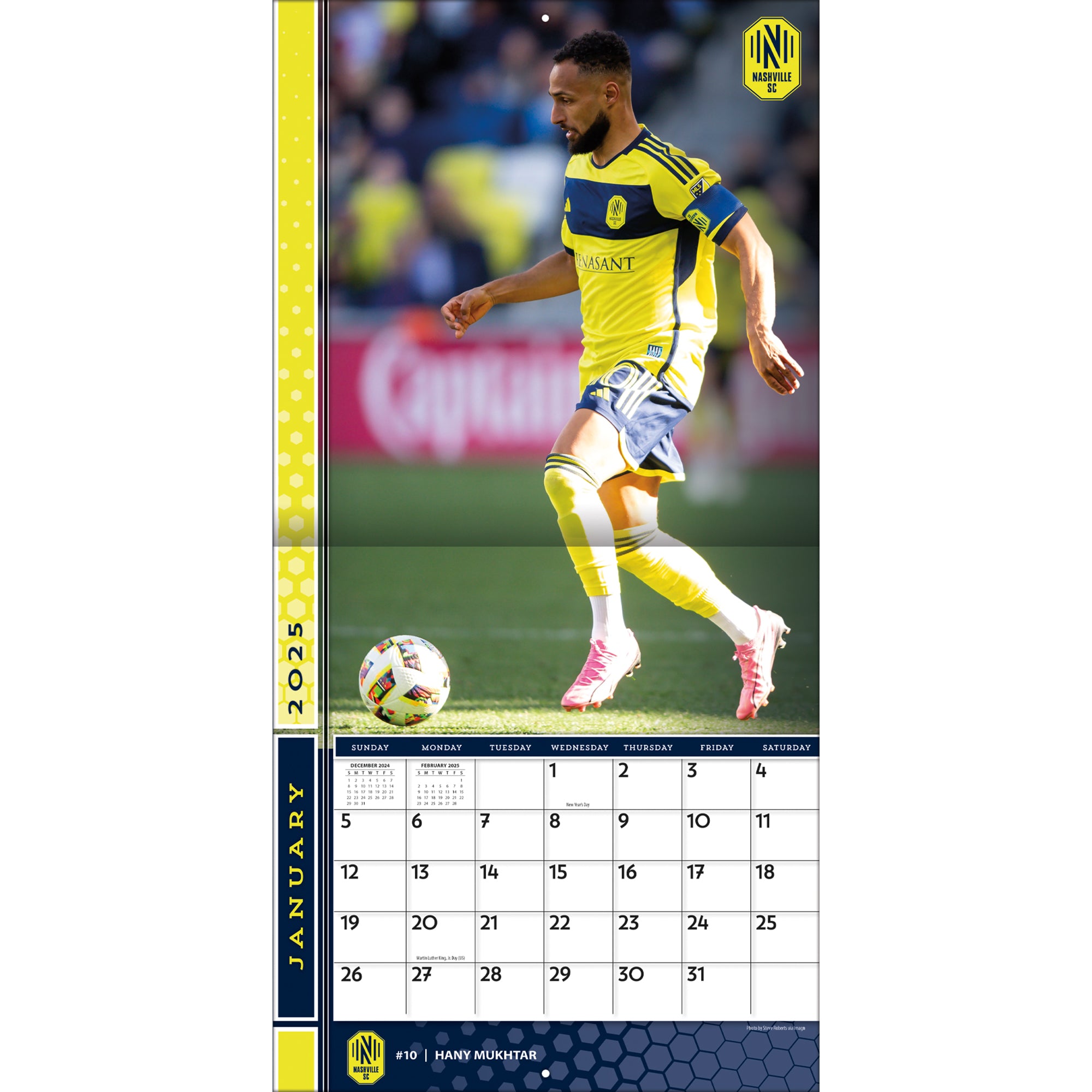 MLS Nashville Wall 2025 Calendar - Online Exclusive