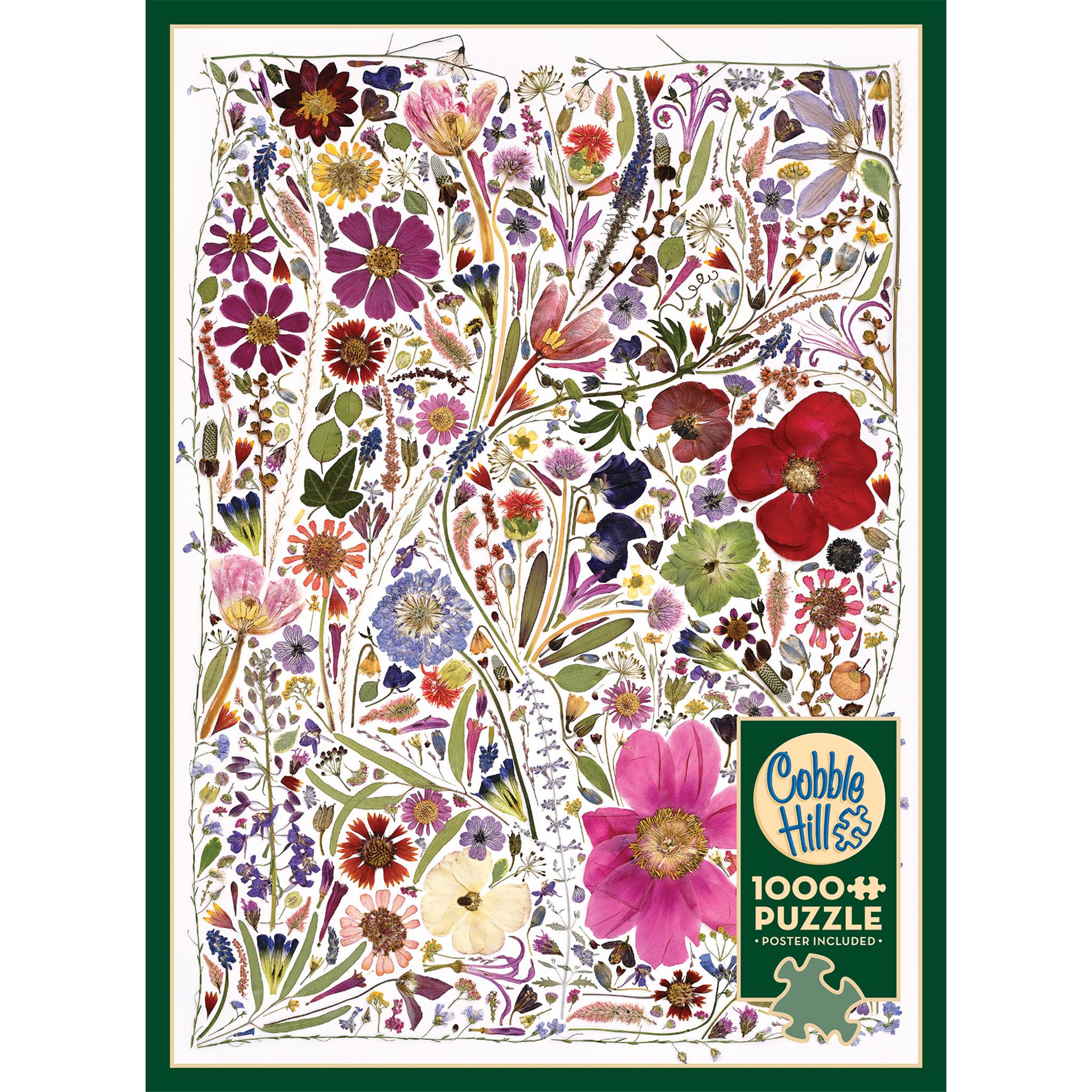 Flower Press Spring 1000 Piece Puzzle Cobble Hill