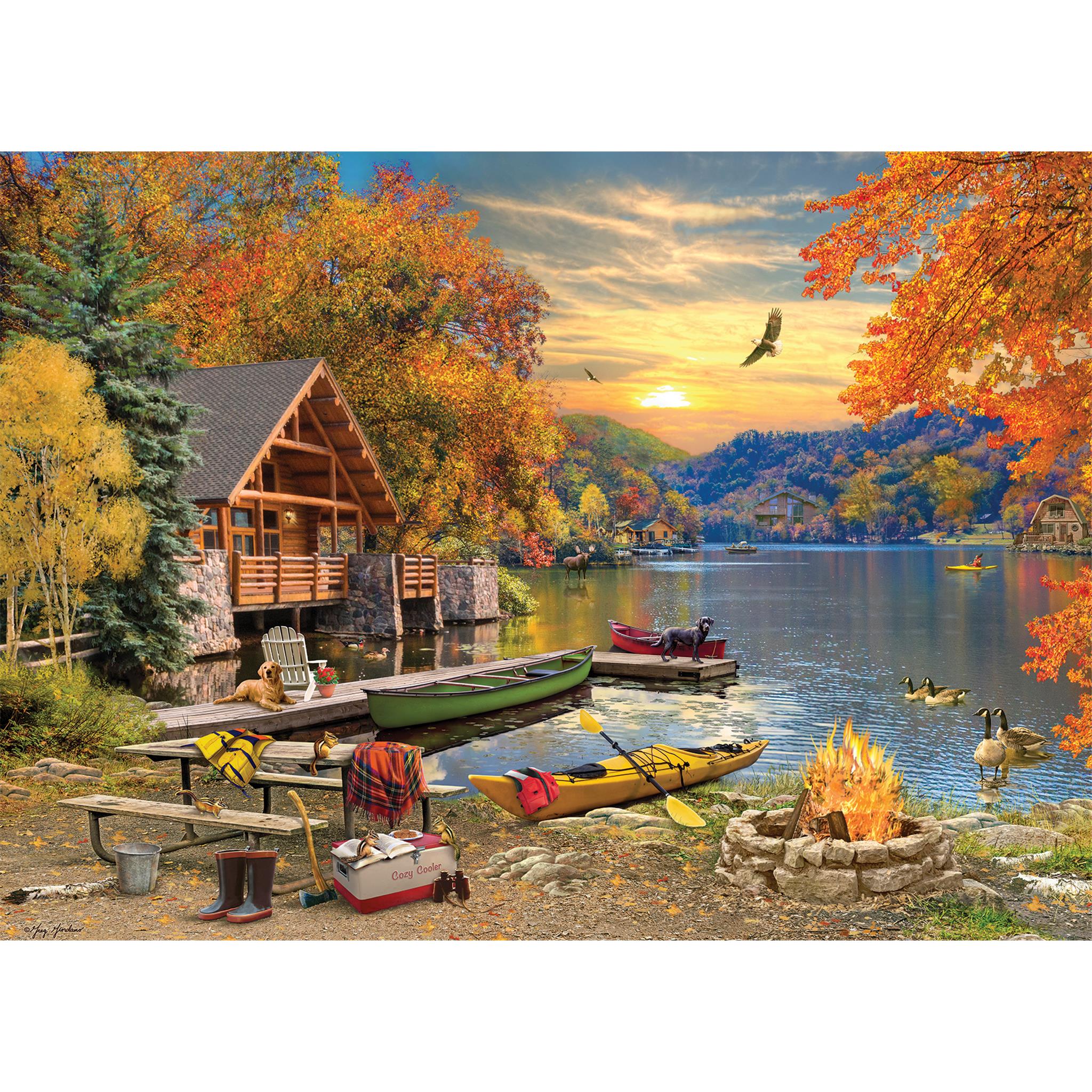 Lakeside Retreat 1000 Piece Puzzle Cobble Hill