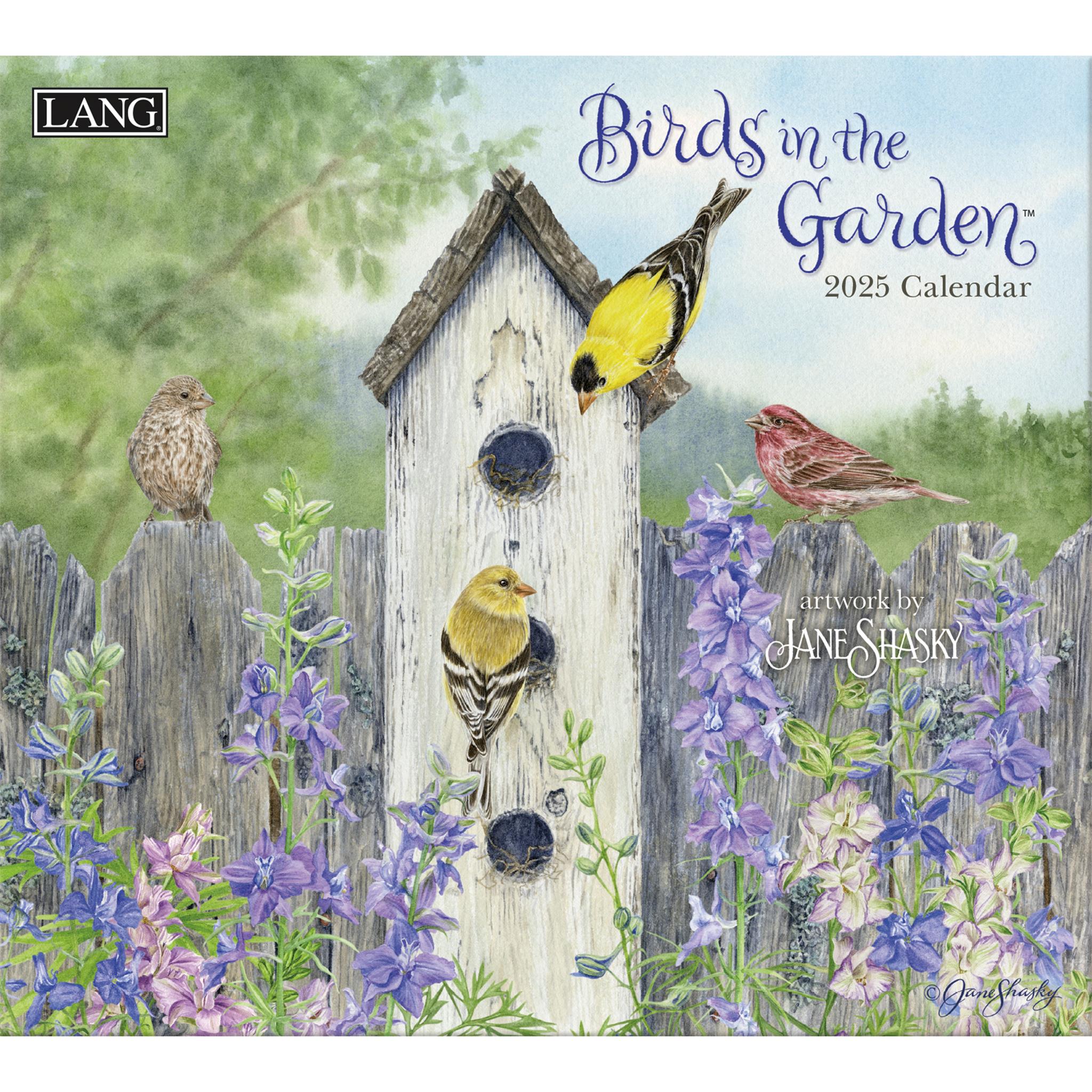 Birds In The Garden Wall 2025 Calendar - Online Exclusive