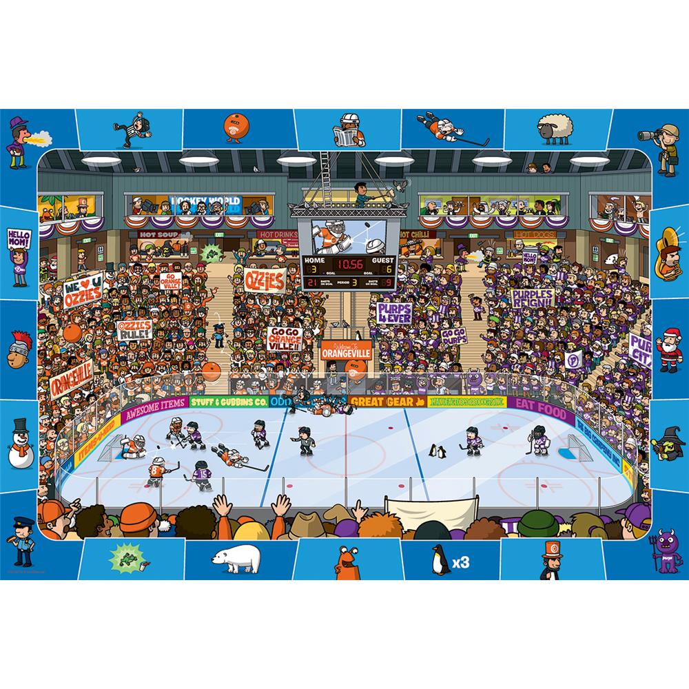 Spot and Find Me Hockey Game 100 Piece Puzzle