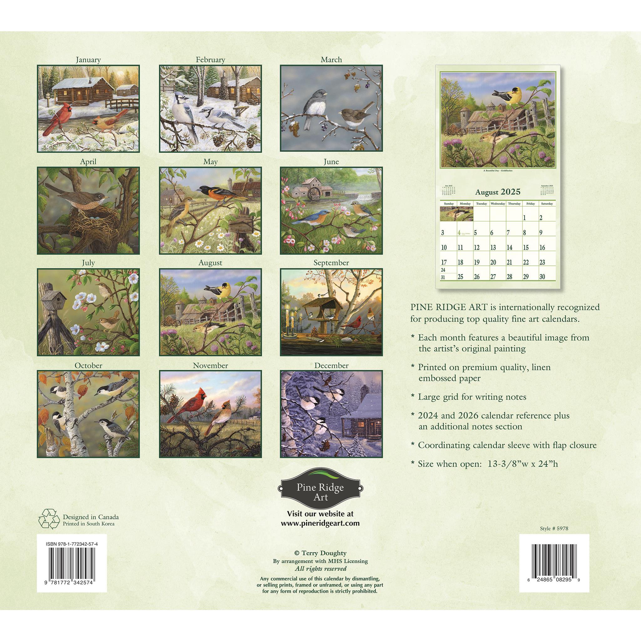 Wings Of Nature Wall 2025 Calendar