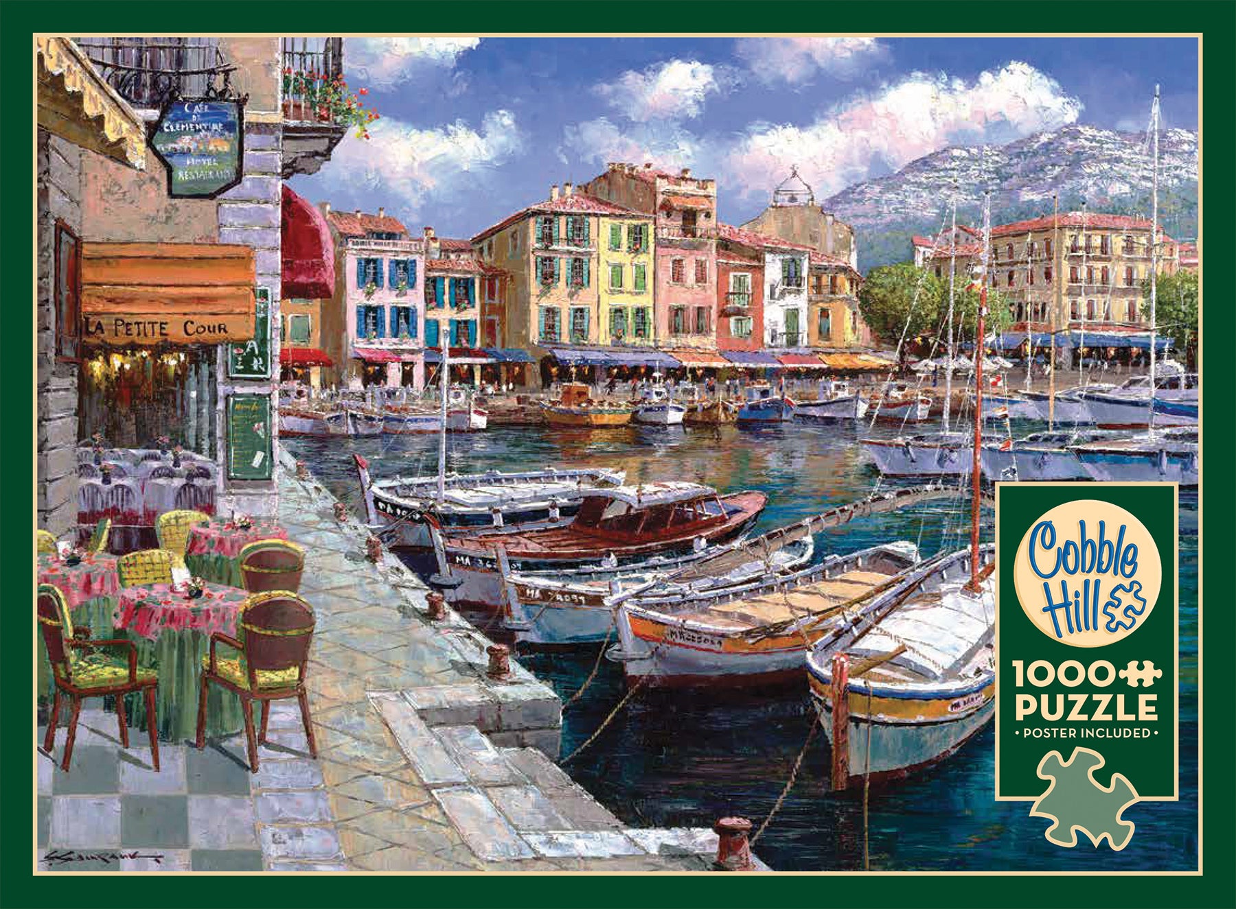 Cafe in Cassis Exclusive 1000 Piece Puzzle