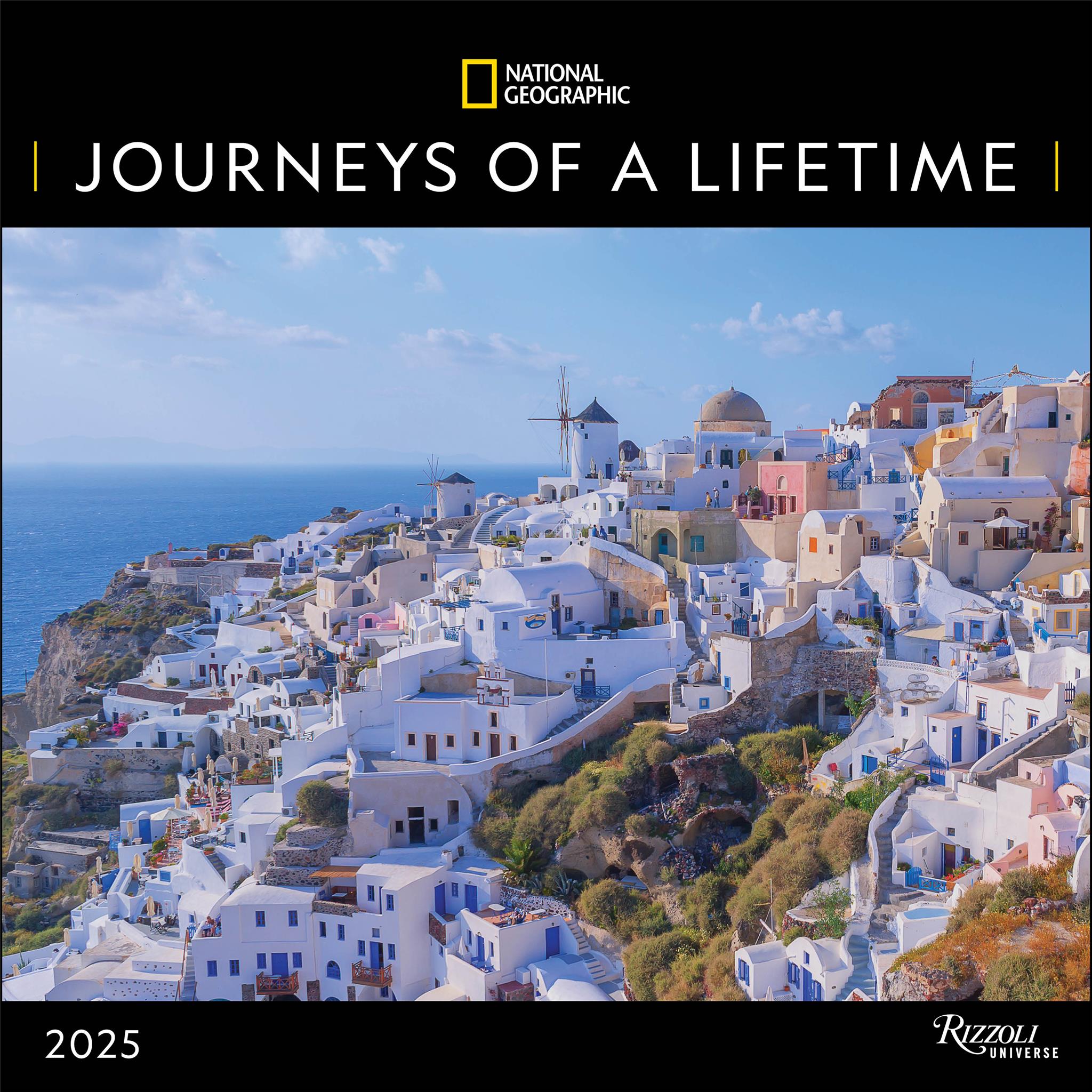 Journeys Of A Lifetime National Geographic Wall 2025 Calendar - Online Exclusive