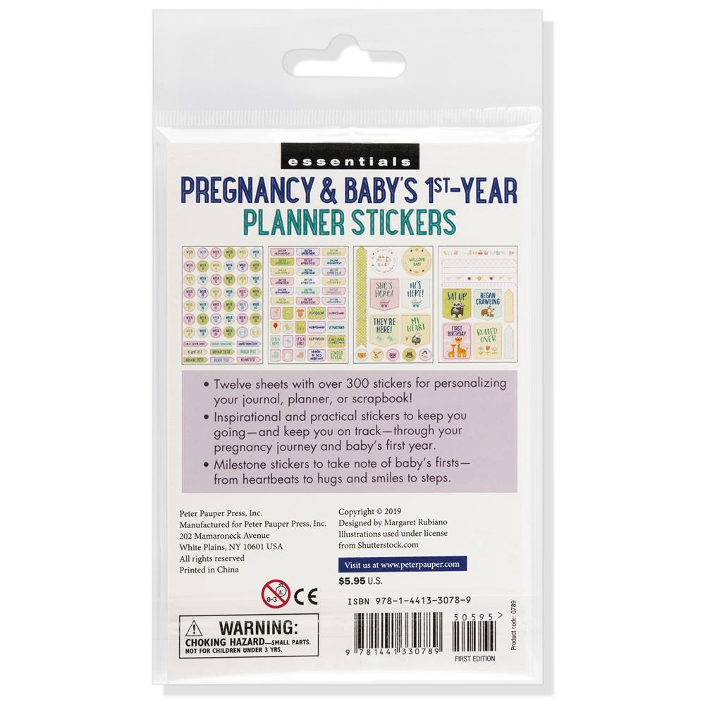 Pregnancy and Babys 1st Year Planner Stickers