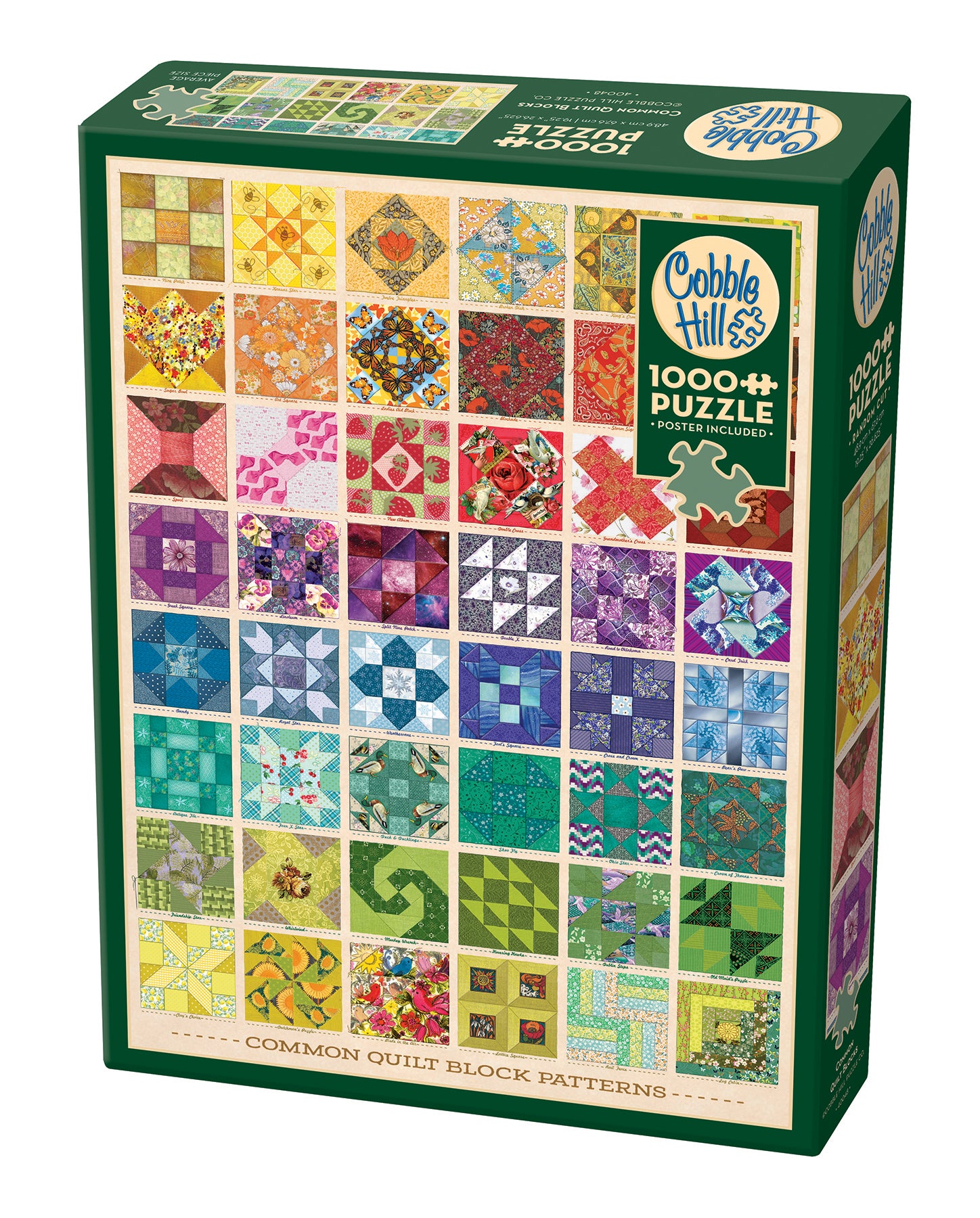 Common Quilt Blocks 1000 Piece Puzzle