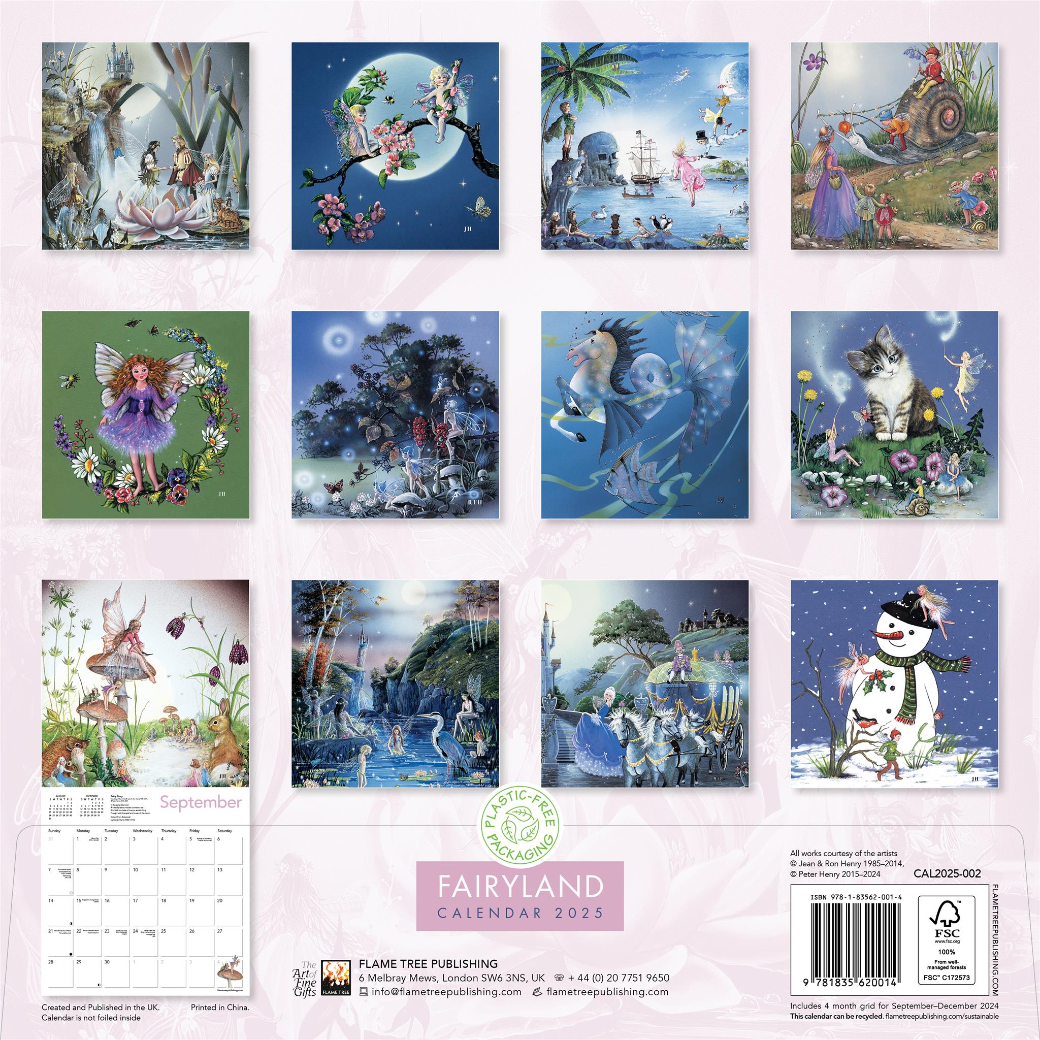 Fairyland By Jean And Ron Henry Wall 2025 Calendar