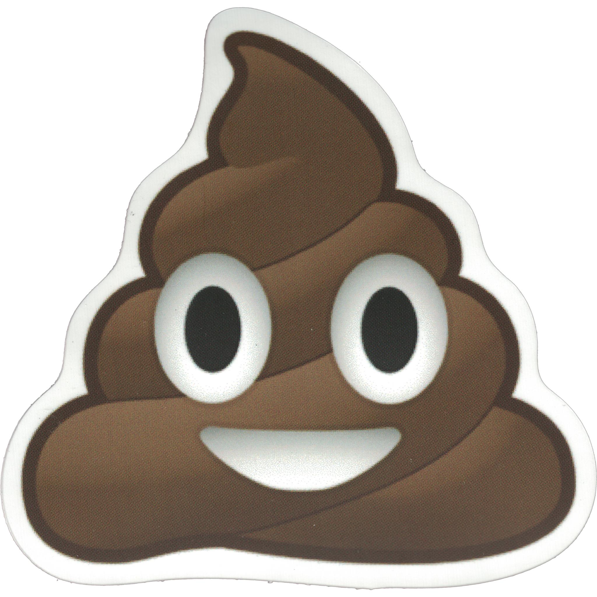 Poop Emoji Vinyl Sticker