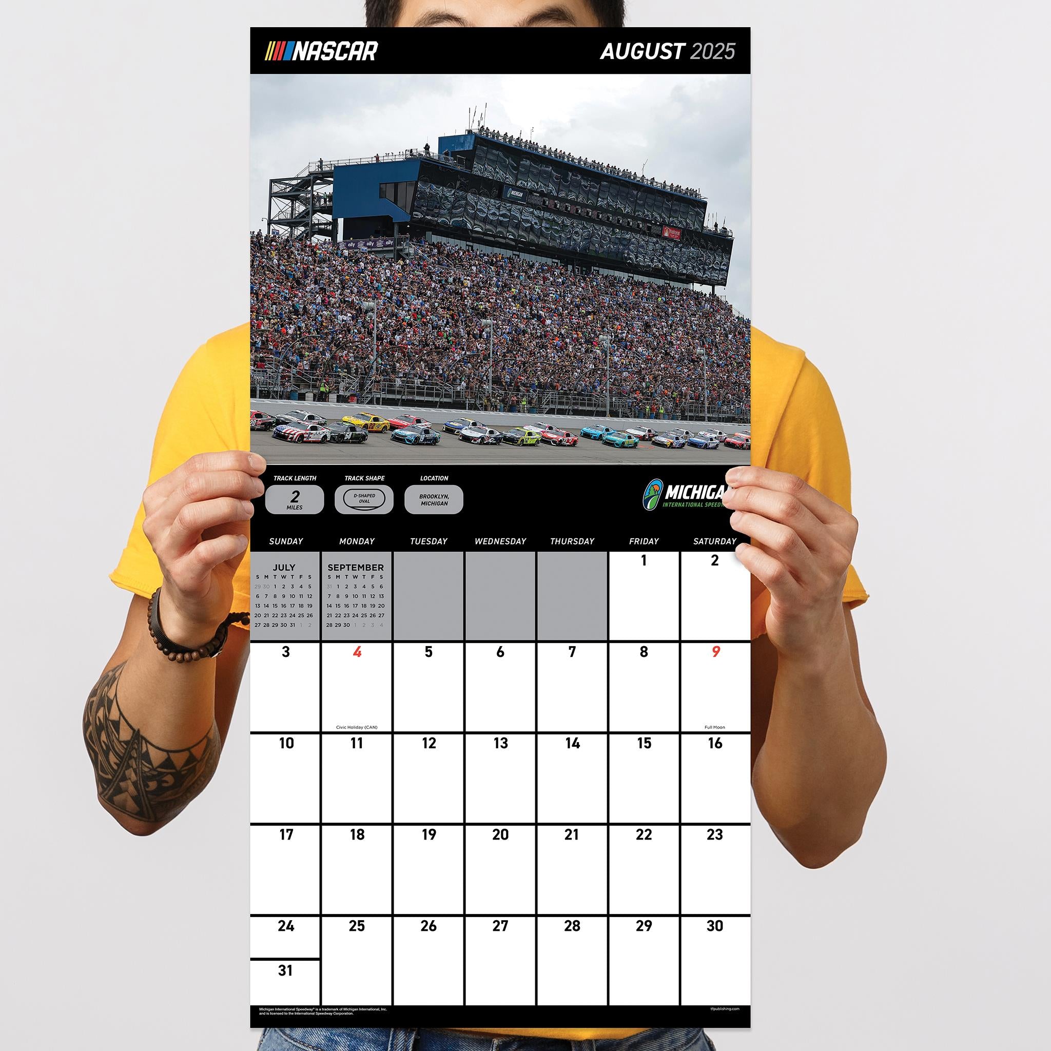 Nascar Tracks Wall 2025 Calendar