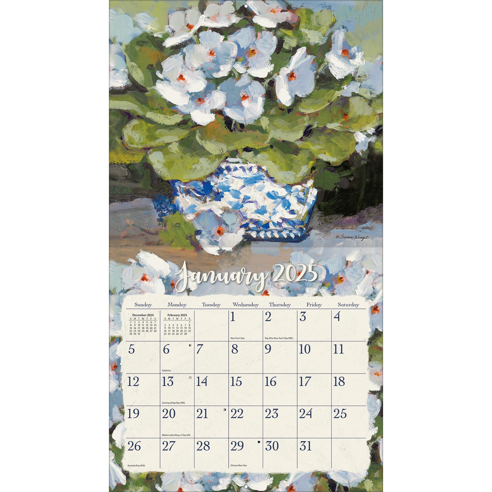 Gallery Florals Wall 2025 Calendar - Online Exclusive