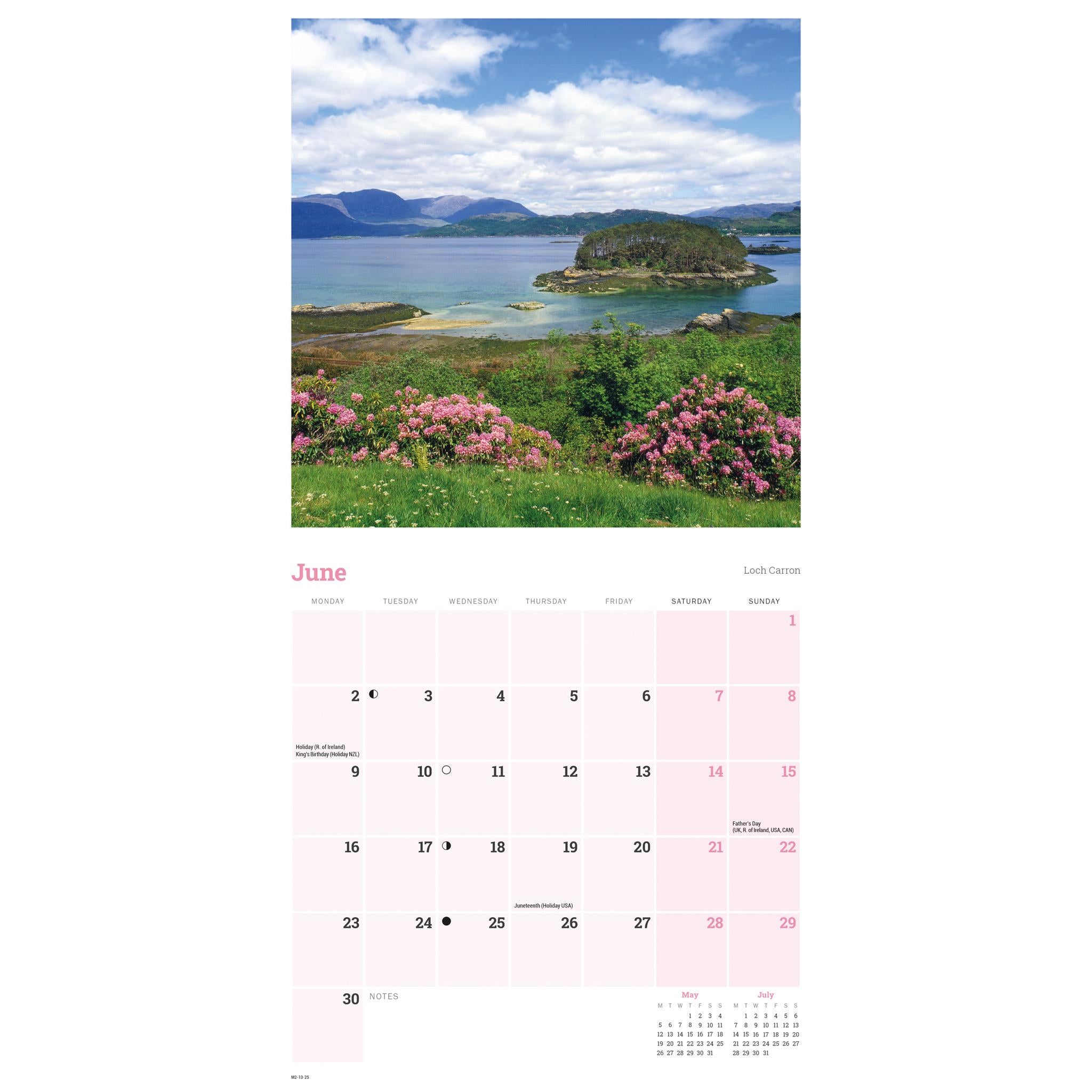 Scotland Mini 2025 Calendar