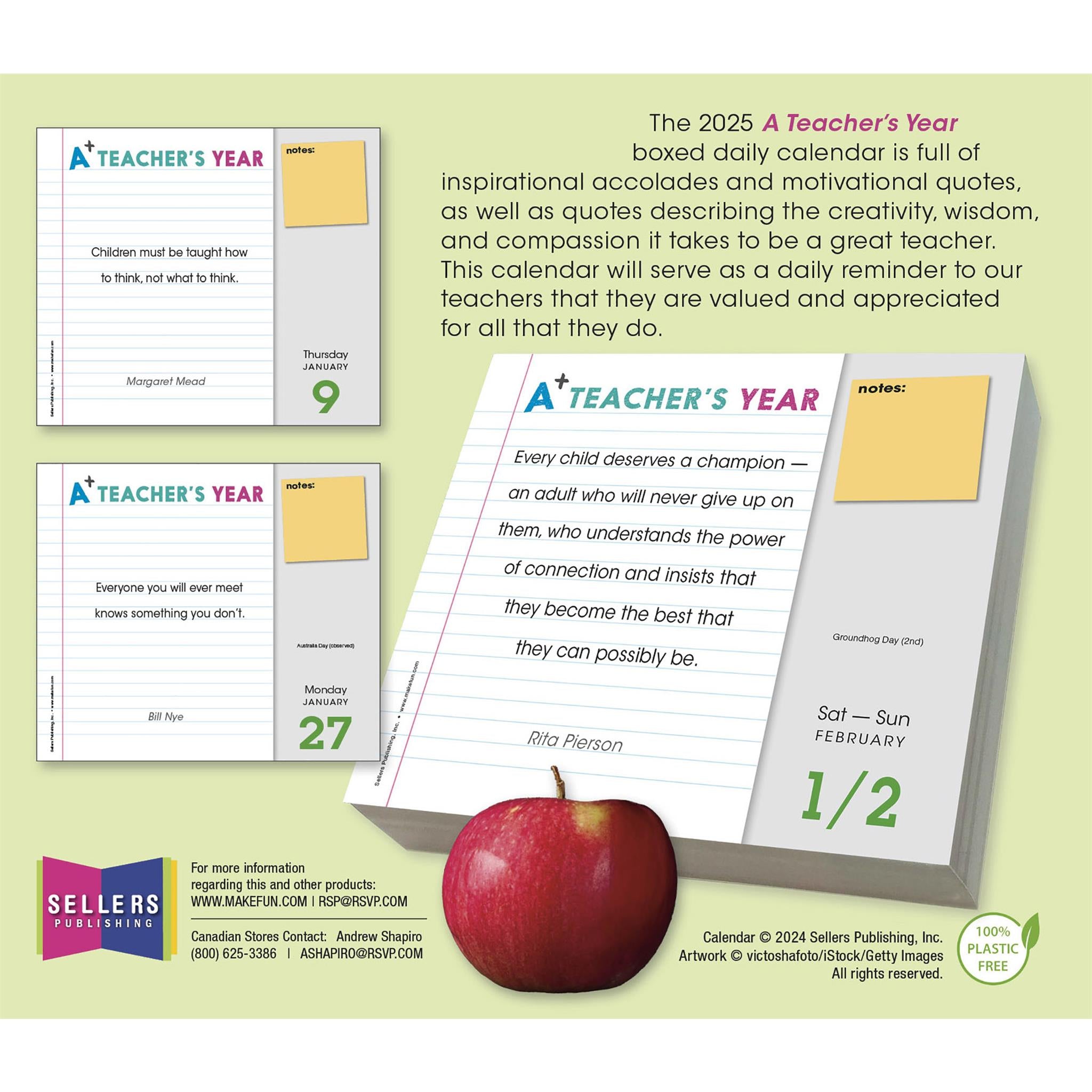 Teachers Year Box 2025 Calendar - Online Exclusive