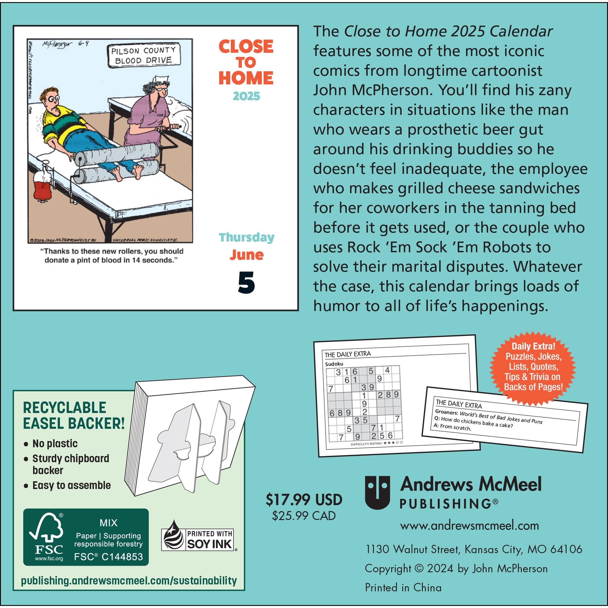 Close To Home Box 2025 Calendar - Online Exclusive