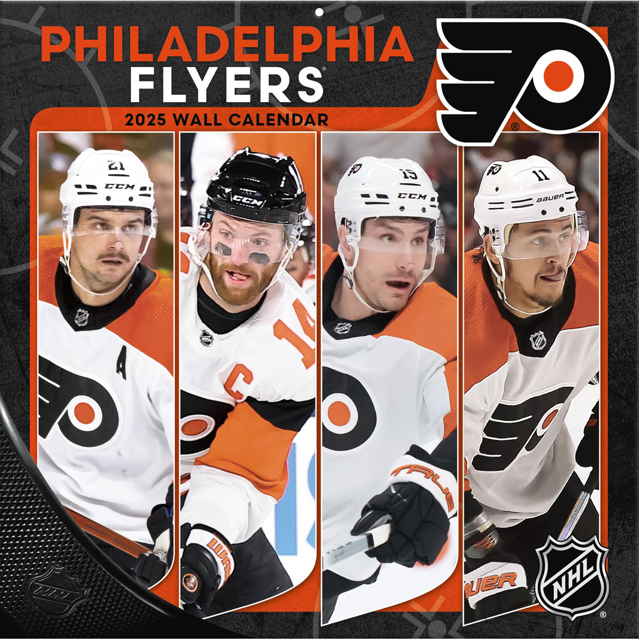 NHL Philadelphia Flyers Wall 2025 Calendar