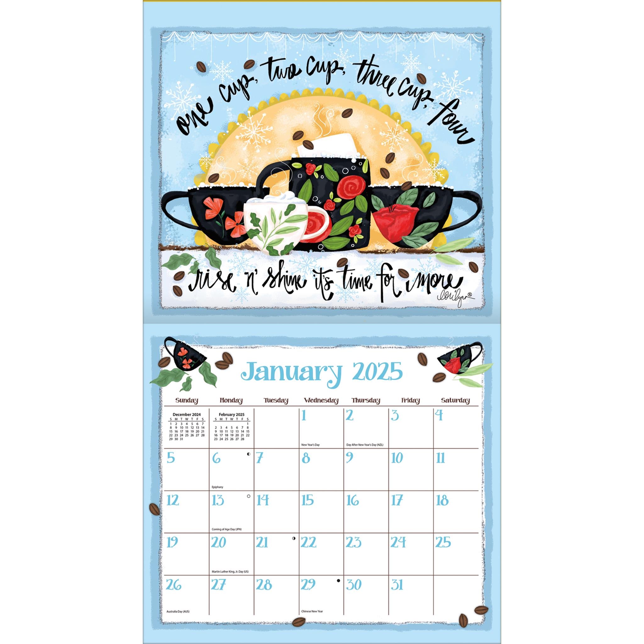 Coffee Wall 2025 Calendar - Online Exclusive