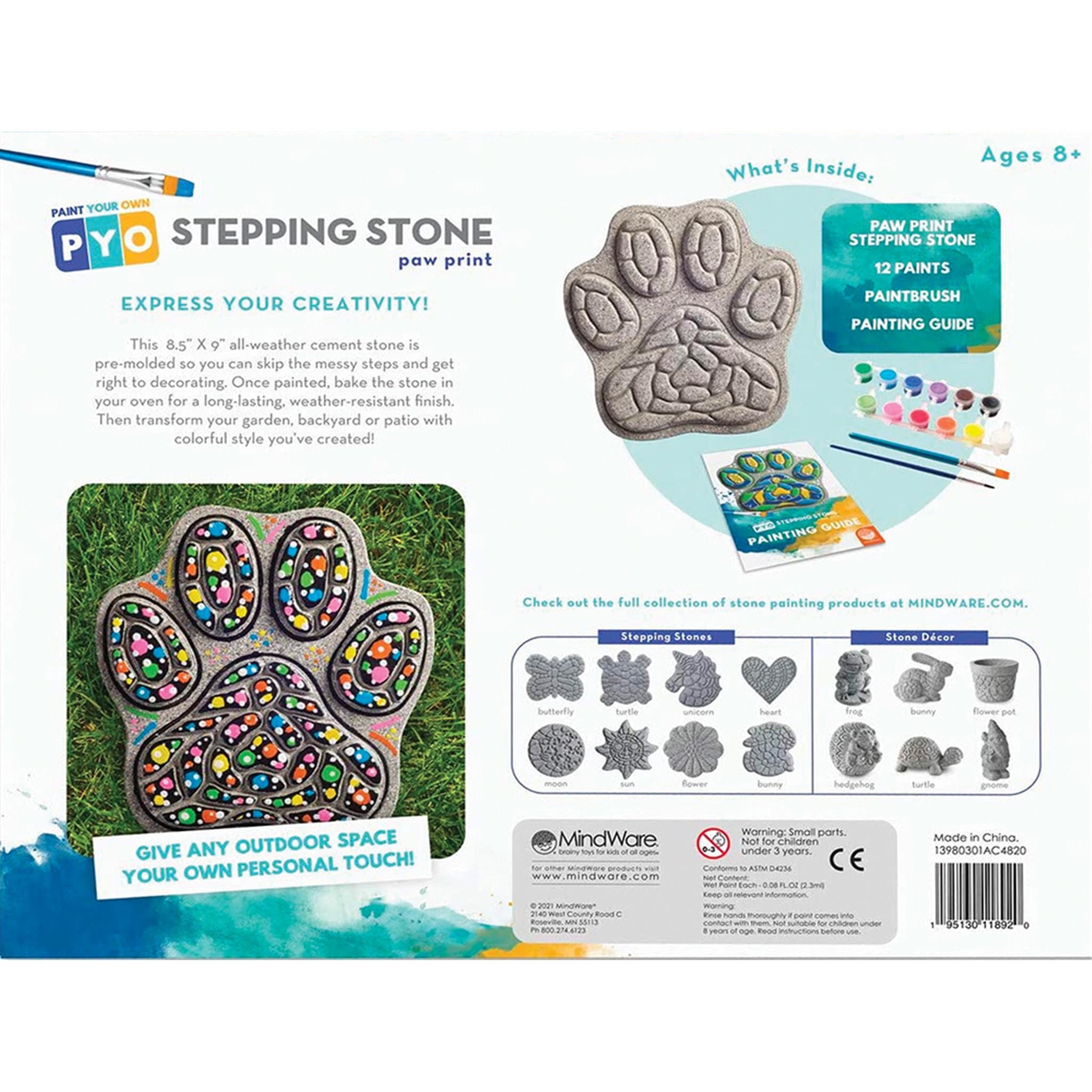 Paint Your Own Stepping Stone - Paw Print