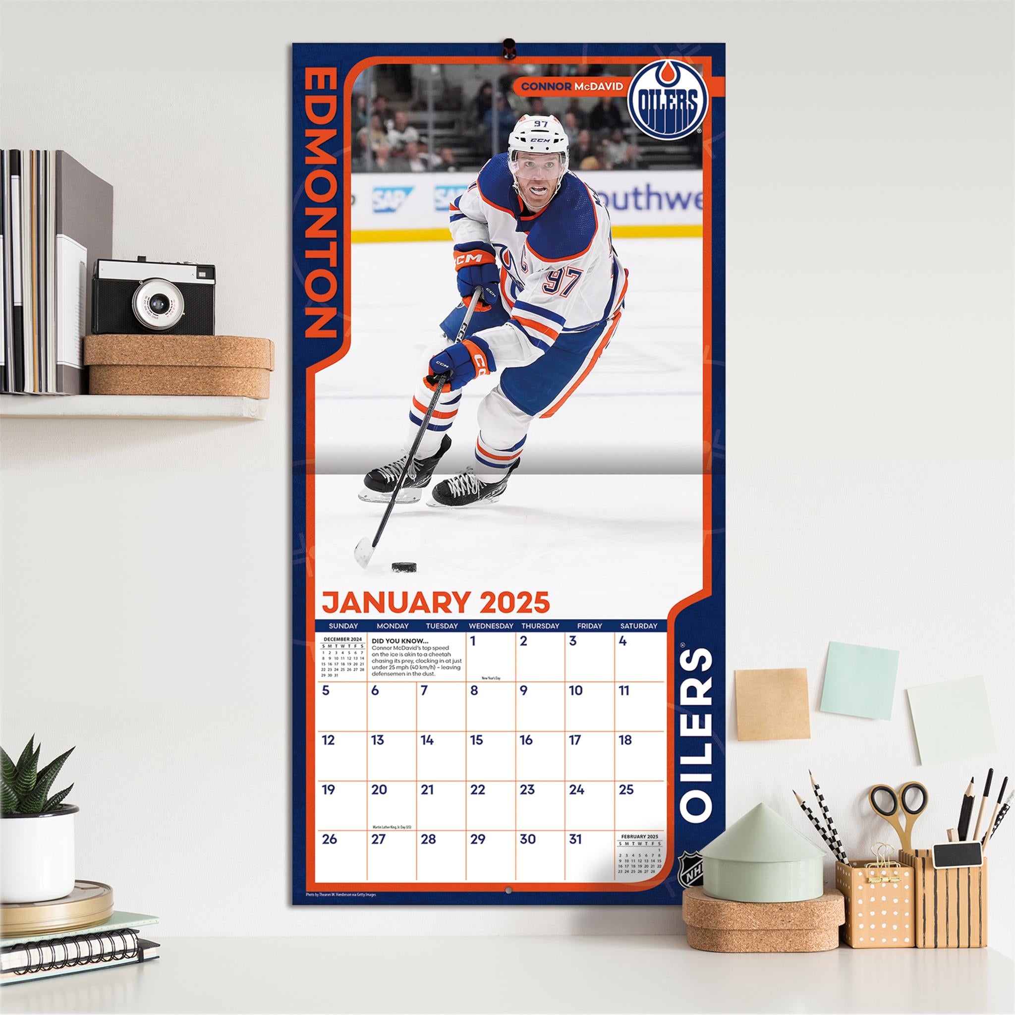 NHL Elite Wall 2025 Calendar