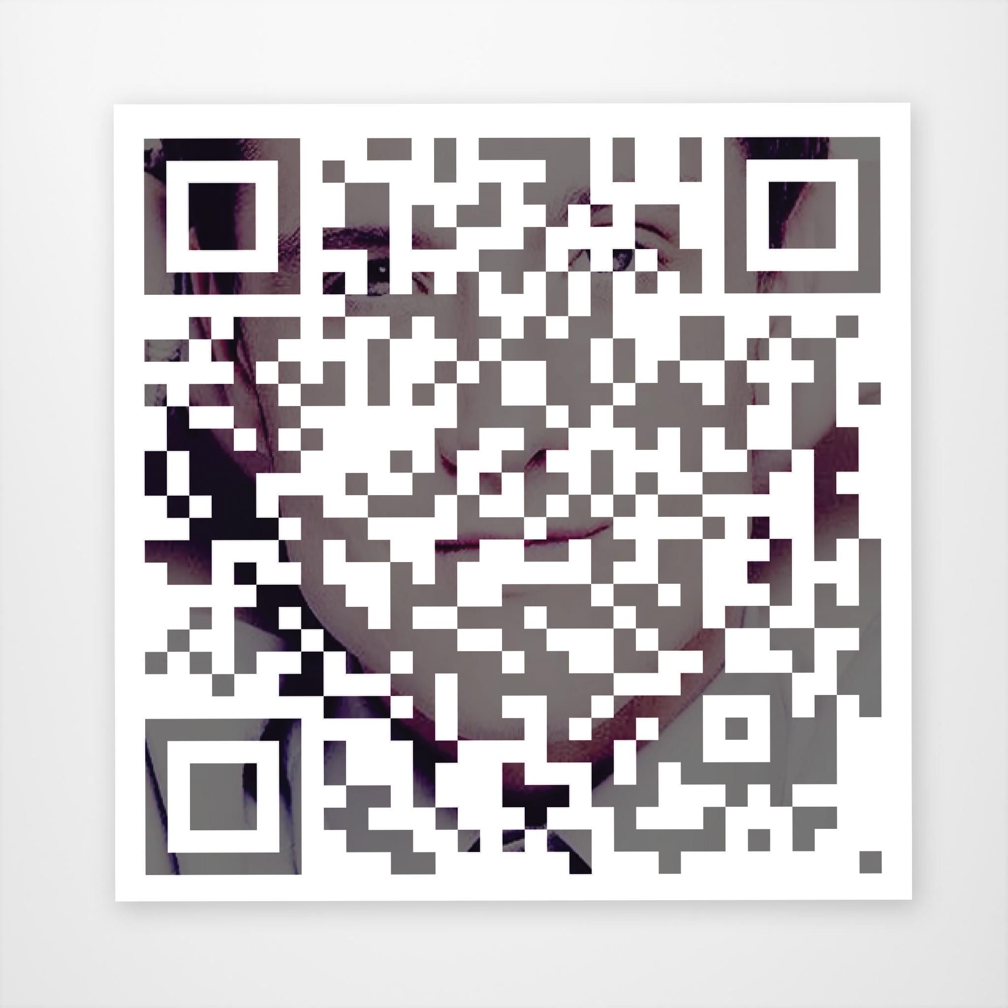 Whistle QR Code  Vinyl Sticker