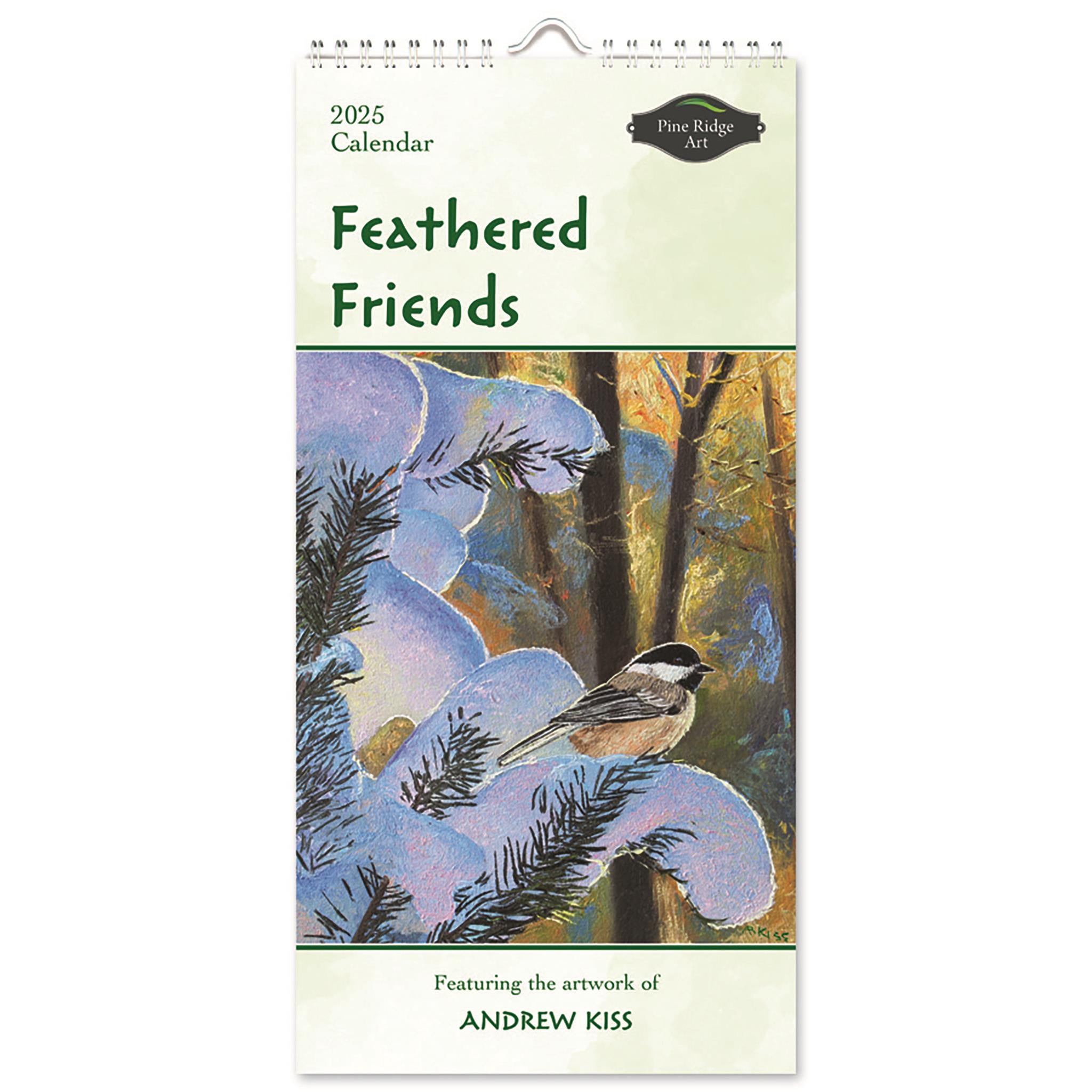 Feathered Friends Slim 2025 Calendar