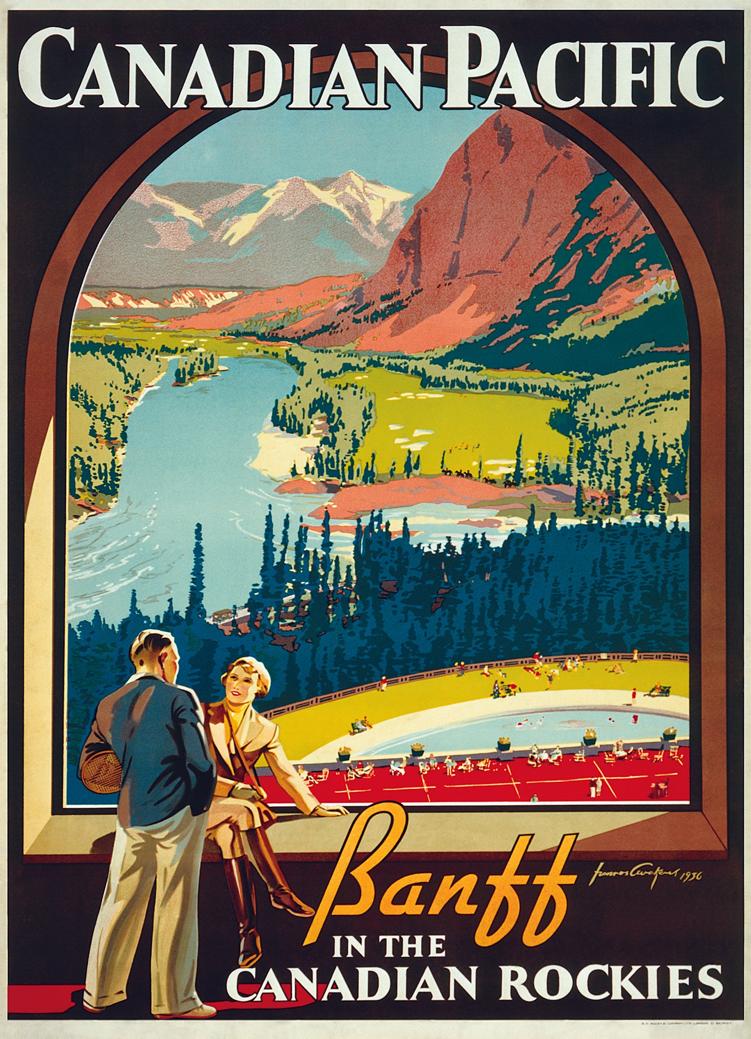 Banff in the Canadian Rockies Canadian Pacific Rail 1000 Piece Puzzle - Online Exclusive