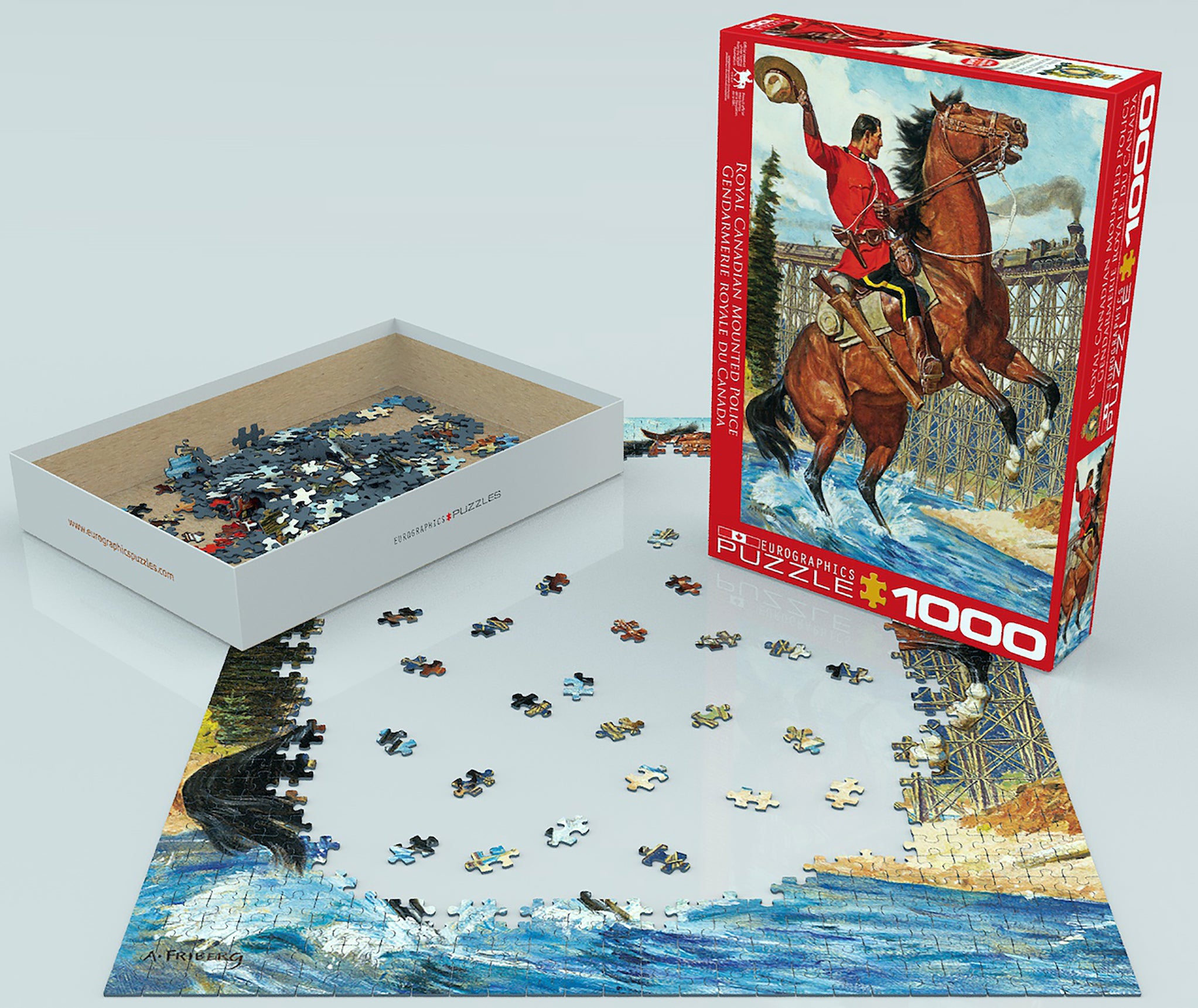 RCMP Train Salute 1000 Piece Puzzle - Online Exclusive