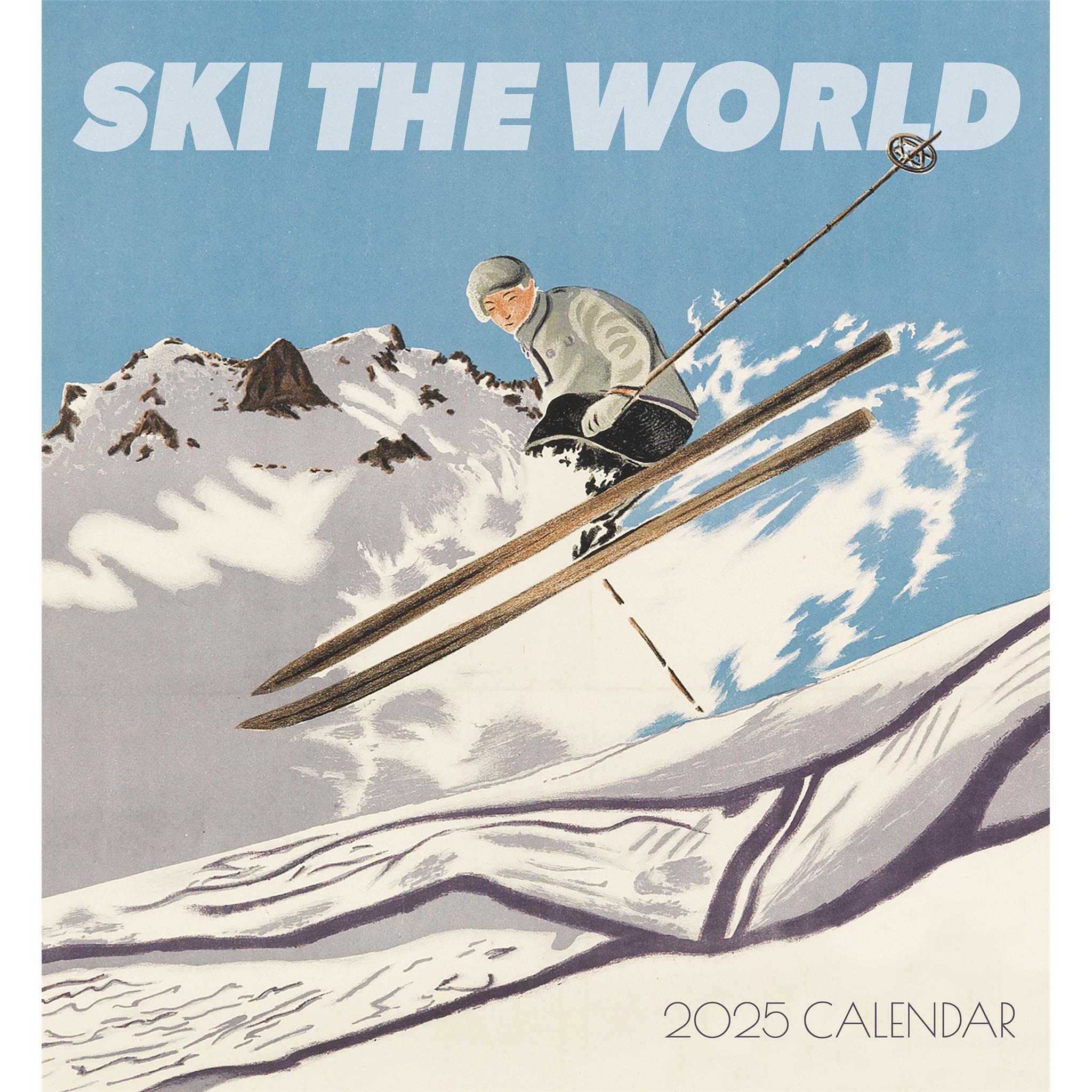 Ski The World Wall 2025 Calendar - Online Exclusive