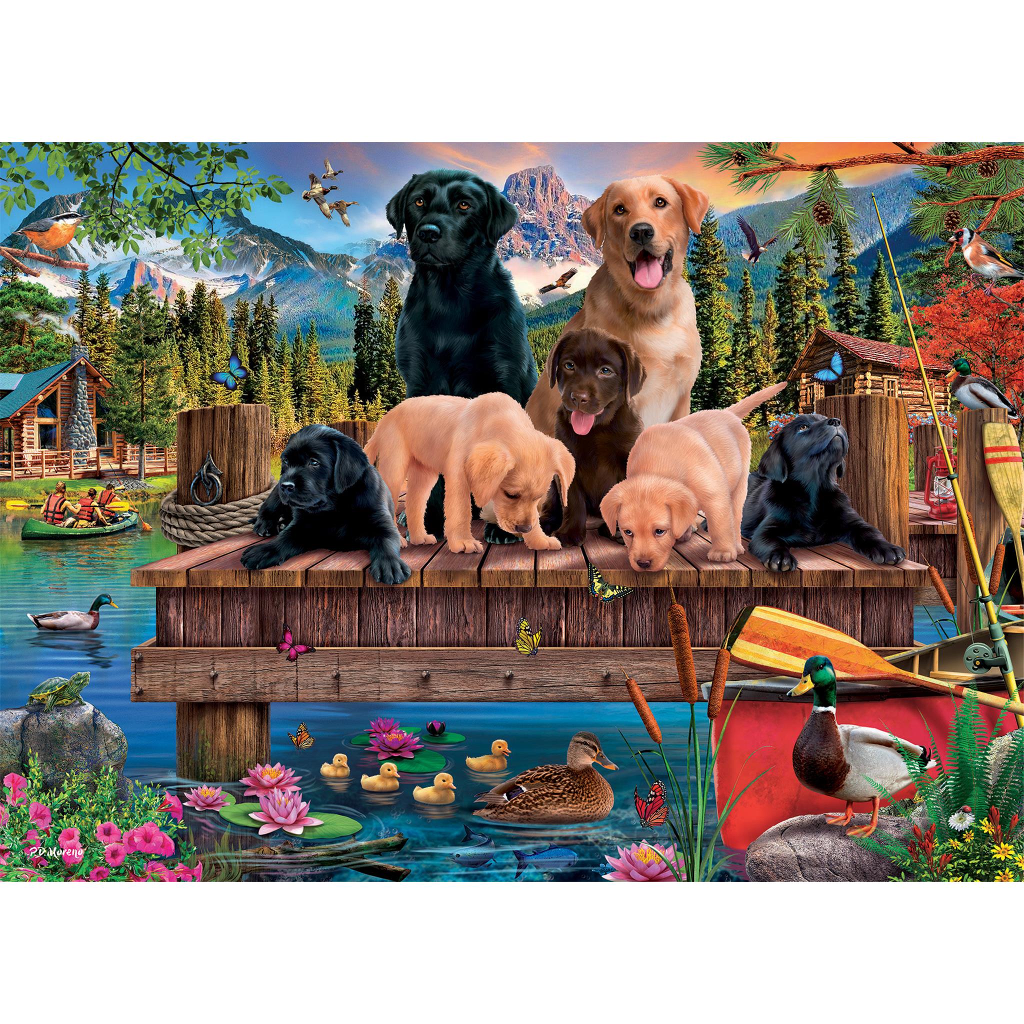 Pups and Ducks 350 Piece Puzzle Cobble Hill