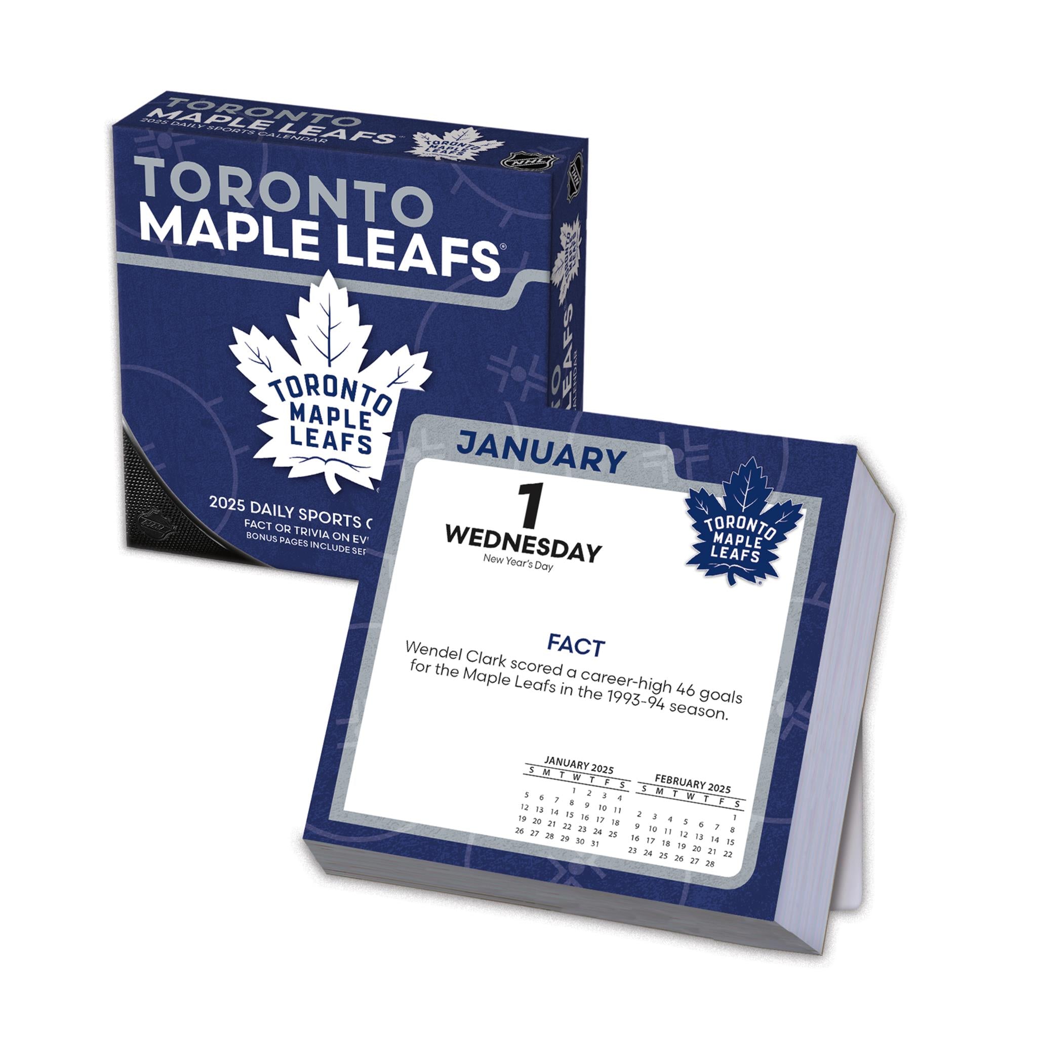 NHL Toronto Maple Leafs Box 2025 Calendar