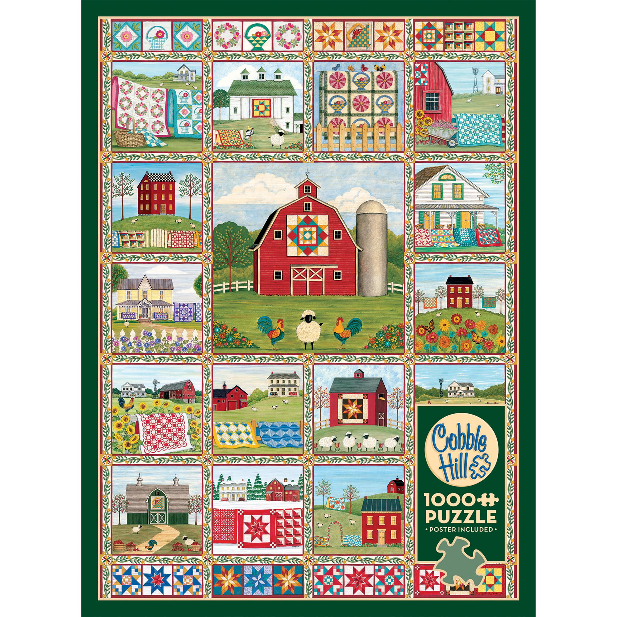 Quilt Country 1000 Piece Puzzle Cobble Hill