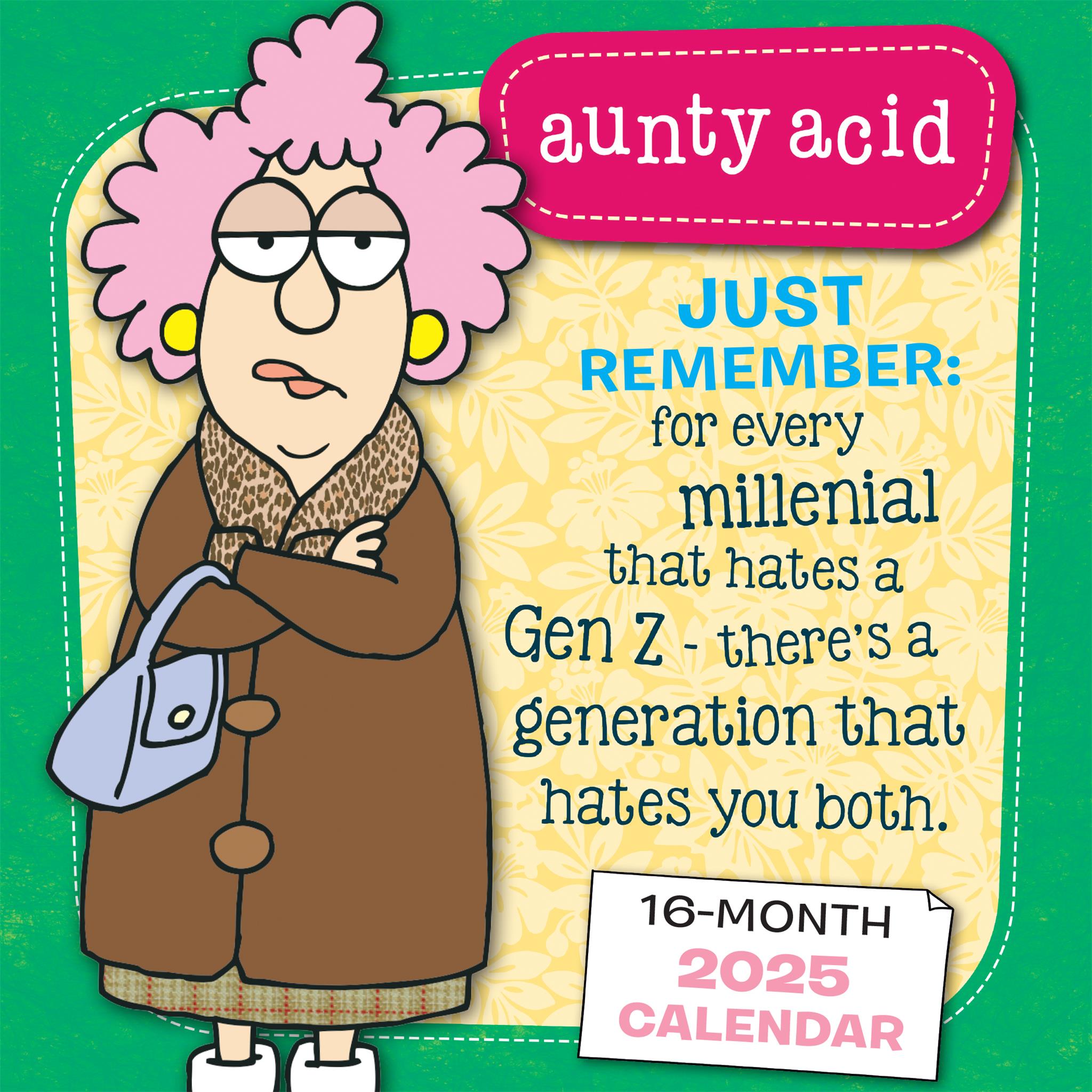 Aunty Acid Wall 2025 Calendar - Online Exclusive