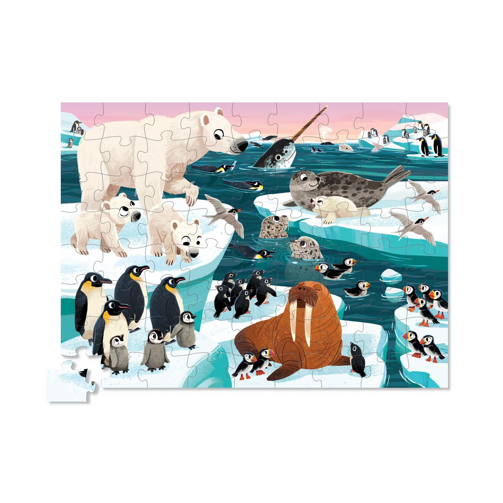 Arctic Animals 72 Piece Puzzle