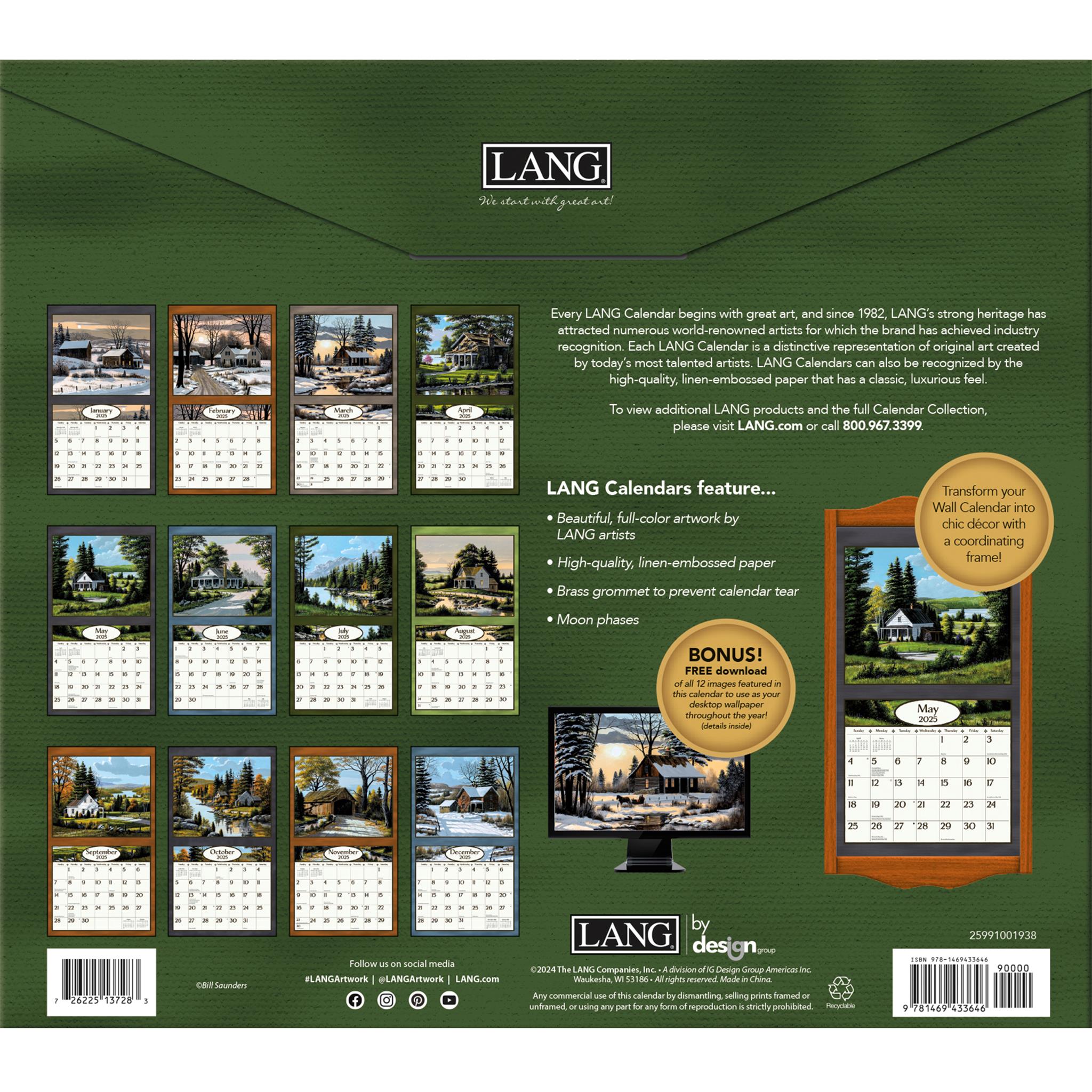 Road Home Wall 2025 Calendar