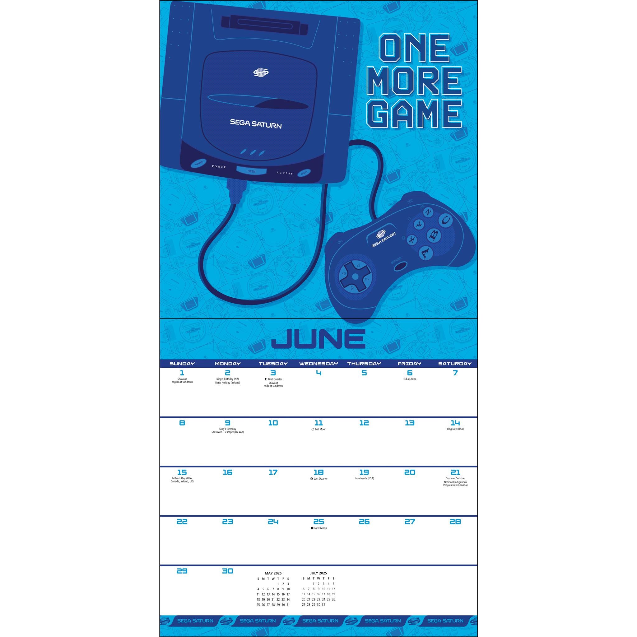 Retro Consoles Wall 2025 Calendar - Online Exclusive