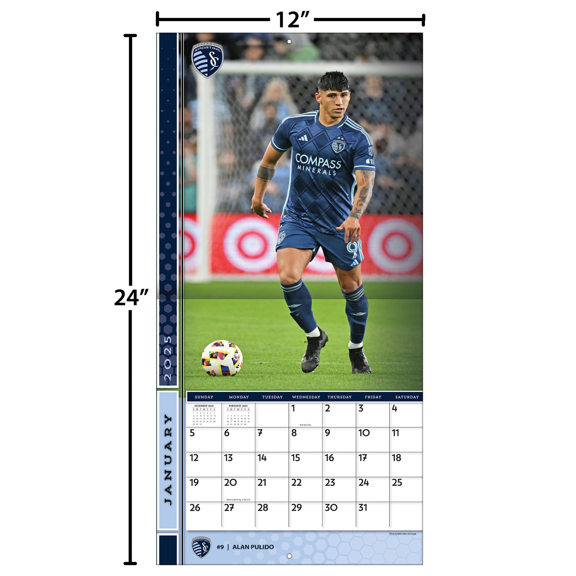 MLS Sporting Kansas City Wall 2025 Calendar - Online Exclusive