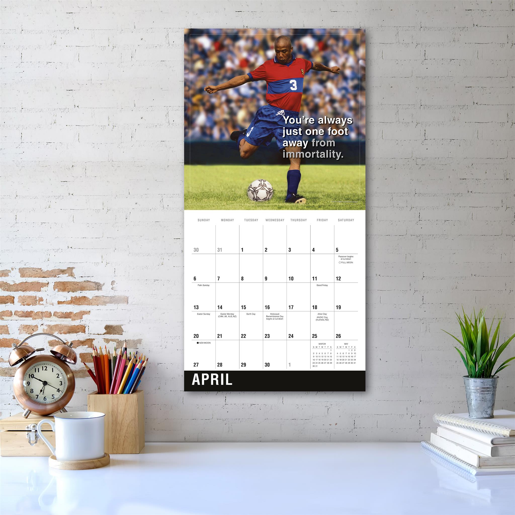 Soccer Wall 2025 Calendar