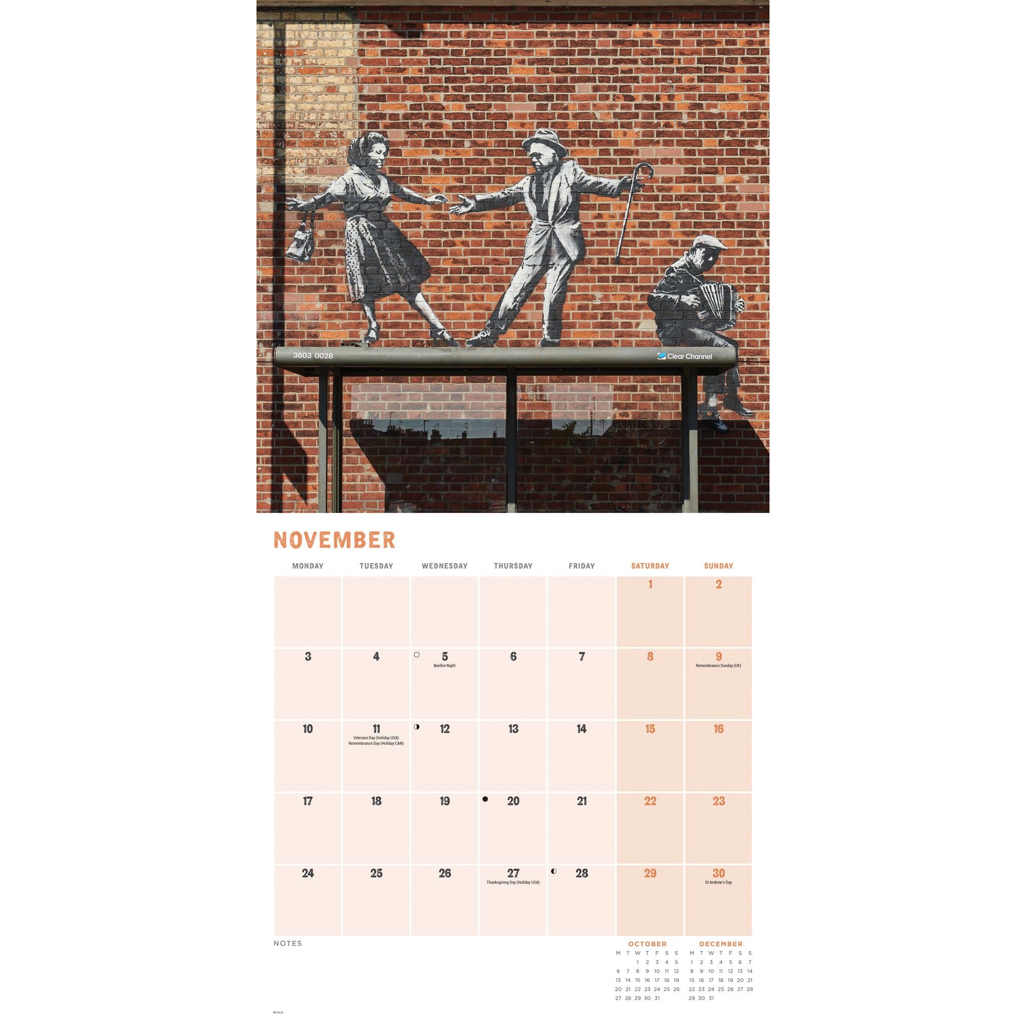 Banksy If Graffiti Changed Anything Wall Calendar