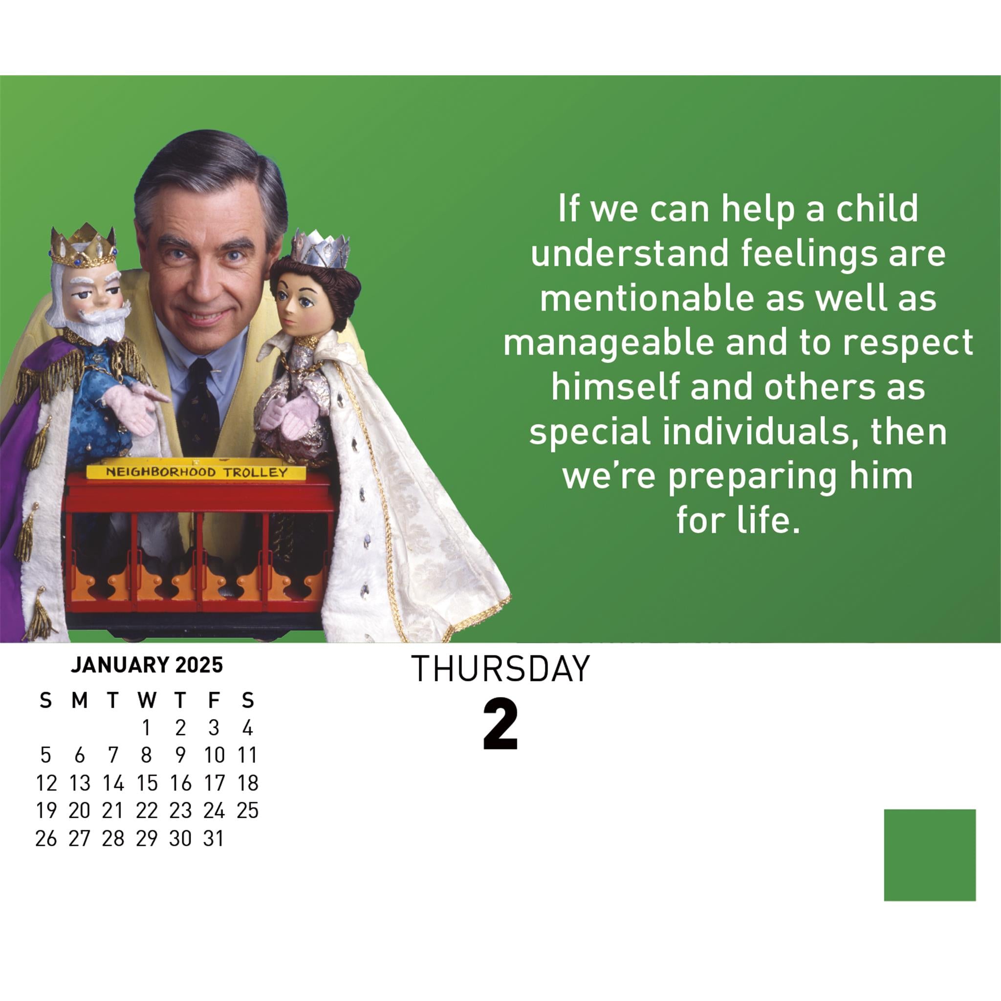 Mister Rogers Box 2025 Calendar- Online Exclusive