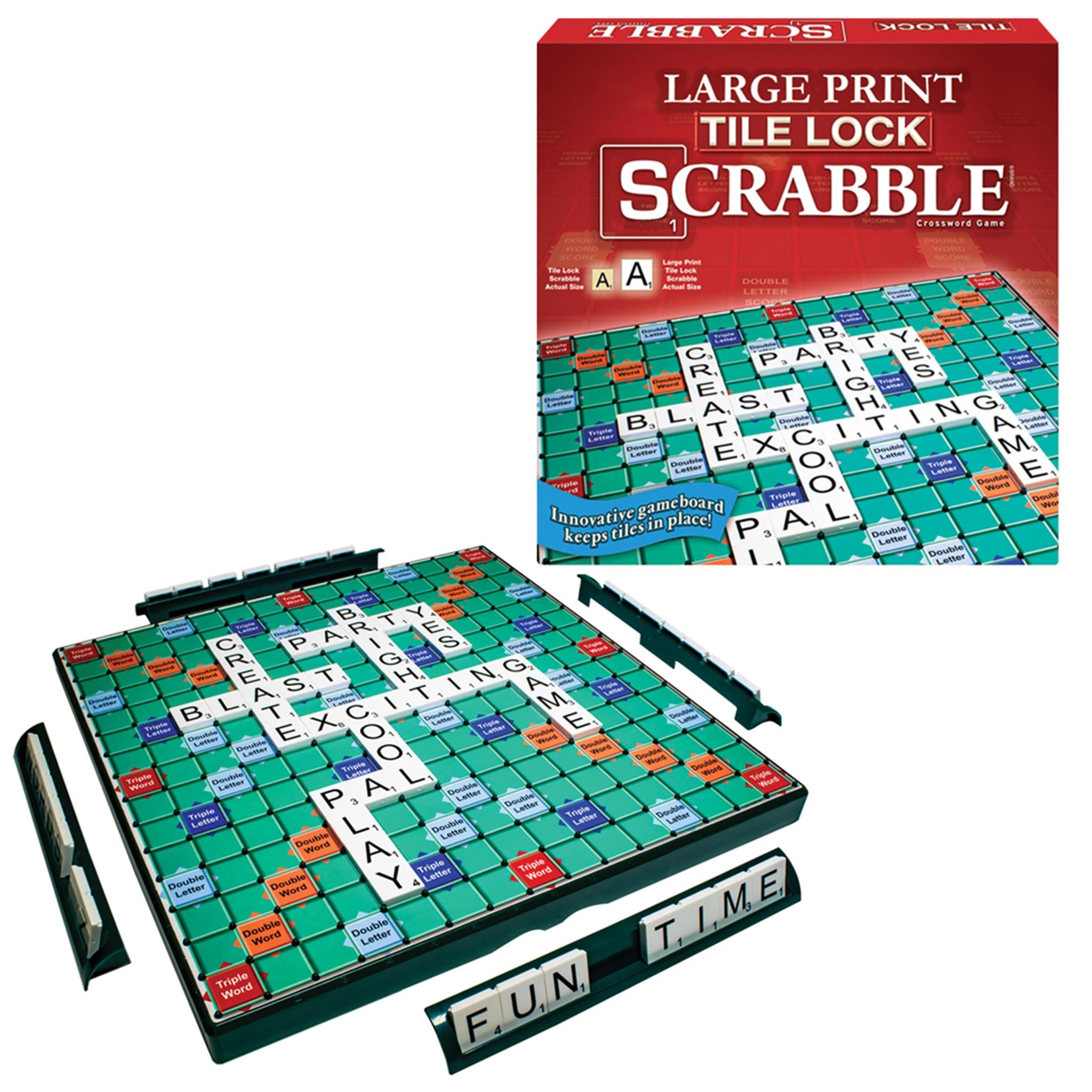 Large Print Tile Lock Scrabble