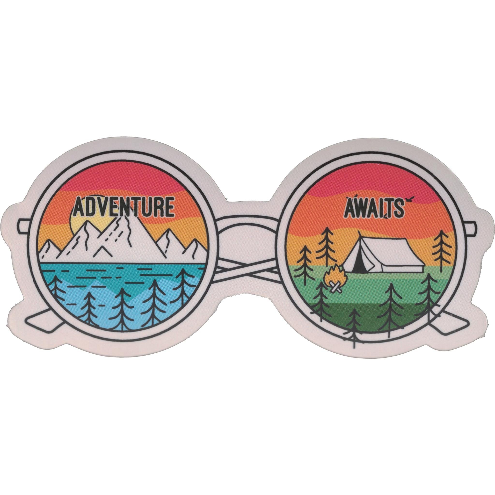 Adventure Awaits Sunglasses Vinyl Sticker - FINAL SALE