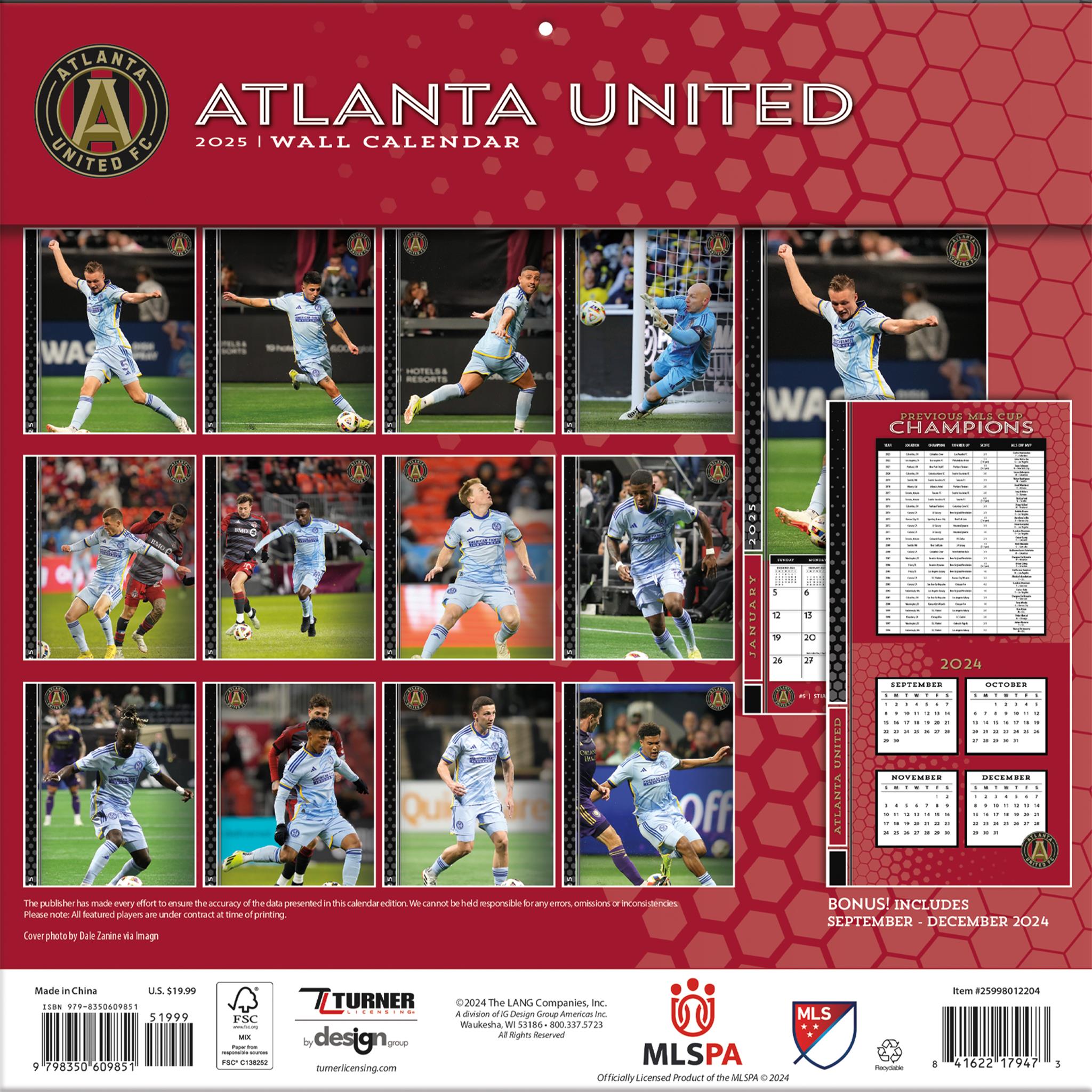 MLS Atlanta United Wall 2025 Calendar - Online Exclusive