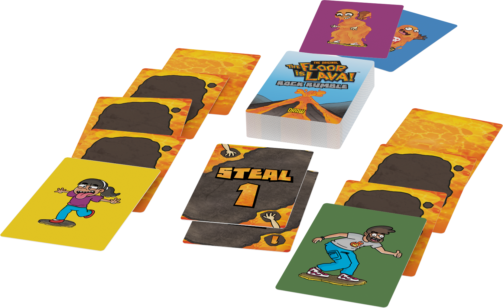 Floor is Lava Rock Rumble card game