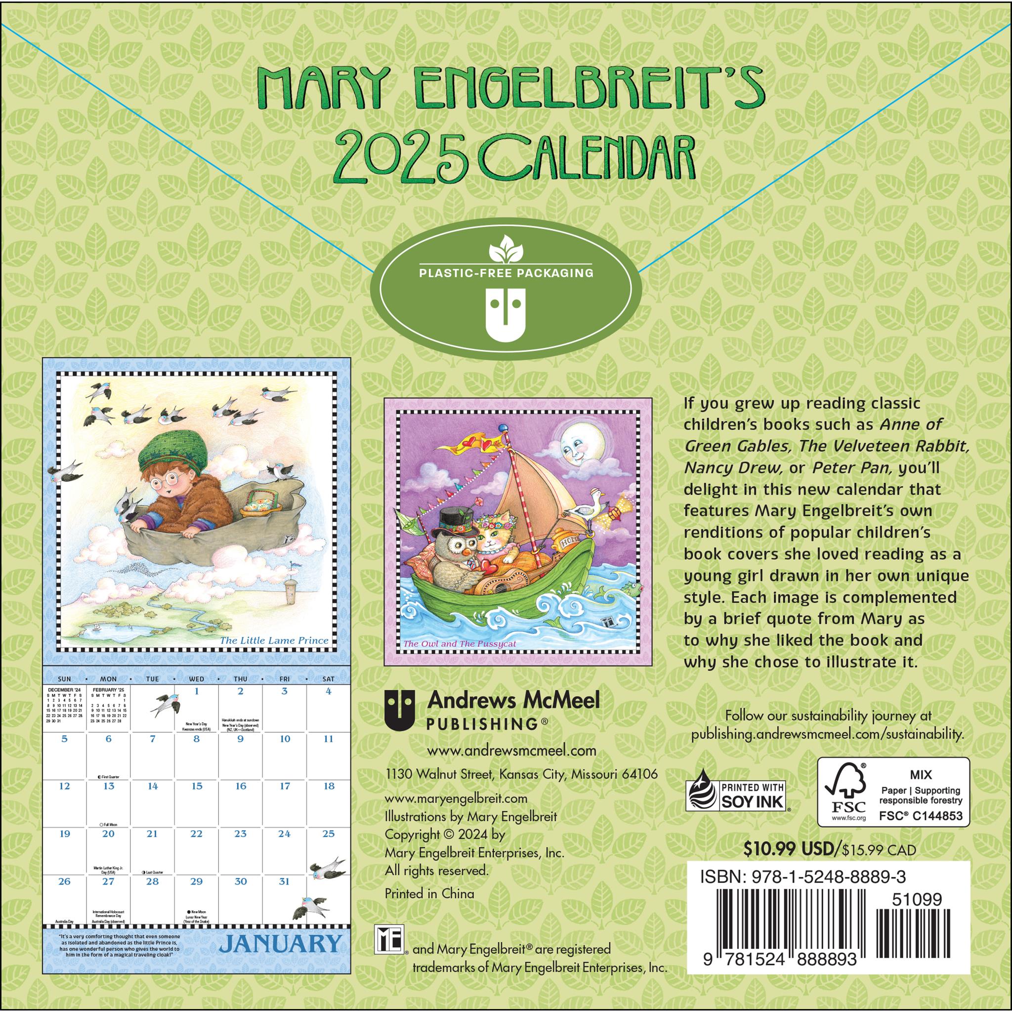 Mary Engelbreits Mini 2025 Calendar - Online Exclusive