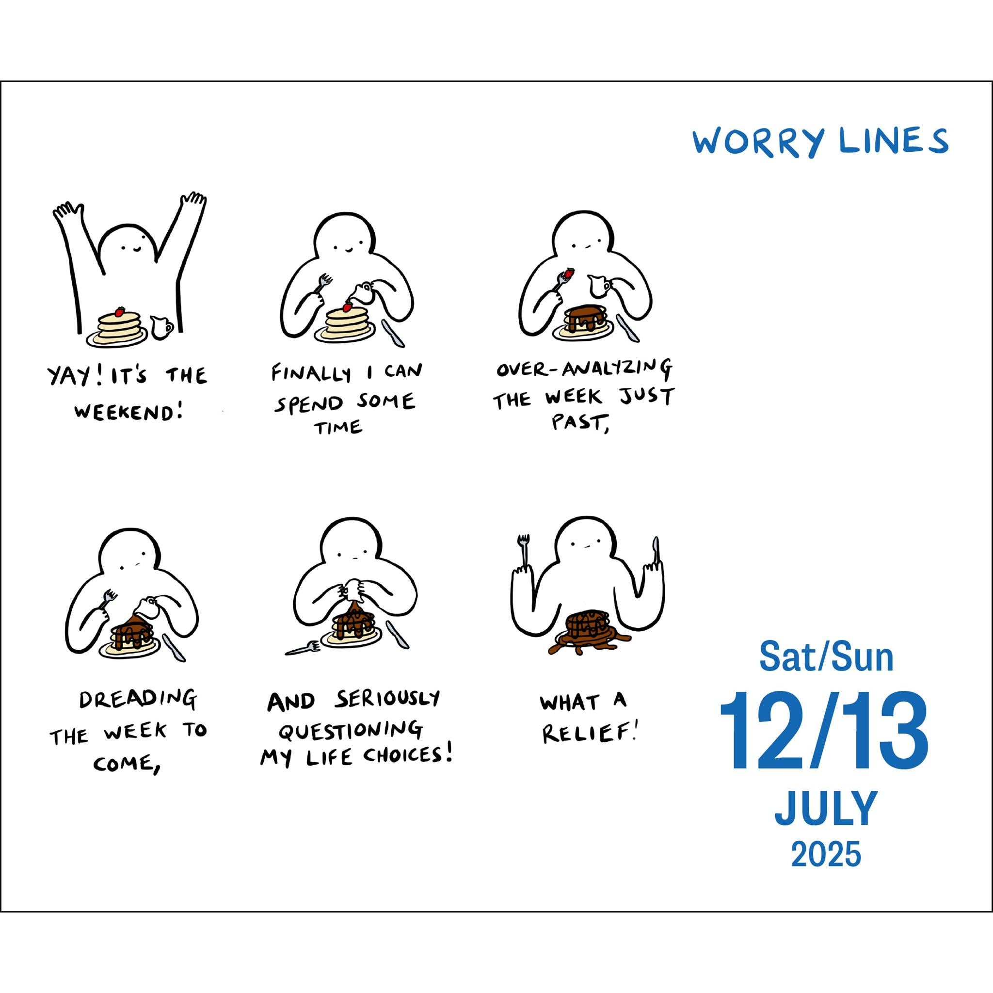 Worry Lines Box 2025 Calendar - Online Exclusive