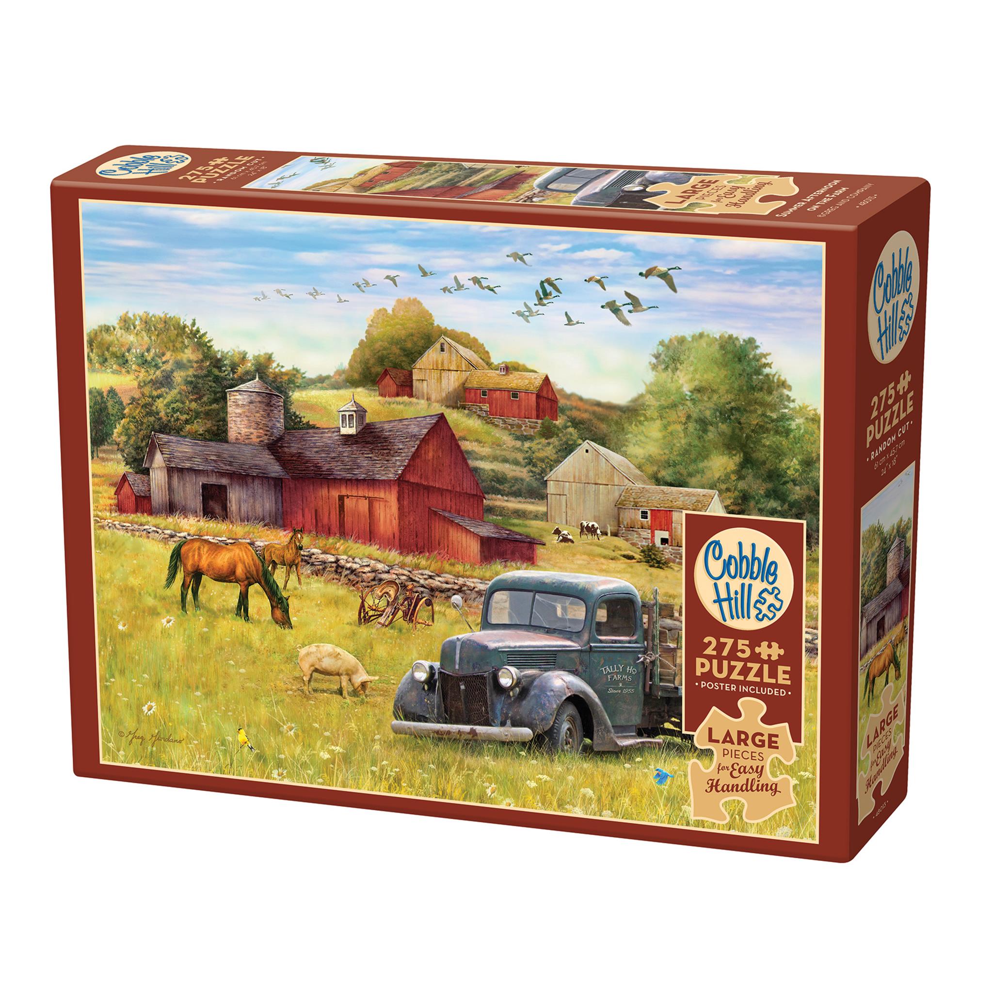 Summer Afternoon on the Farm 275 Piece Puzzle Cobble Hill