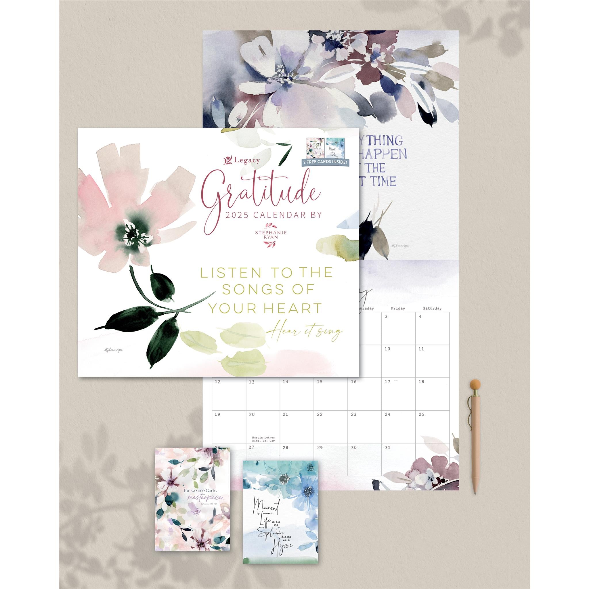 Gratitude Special Edition Wall 2025 Calendar